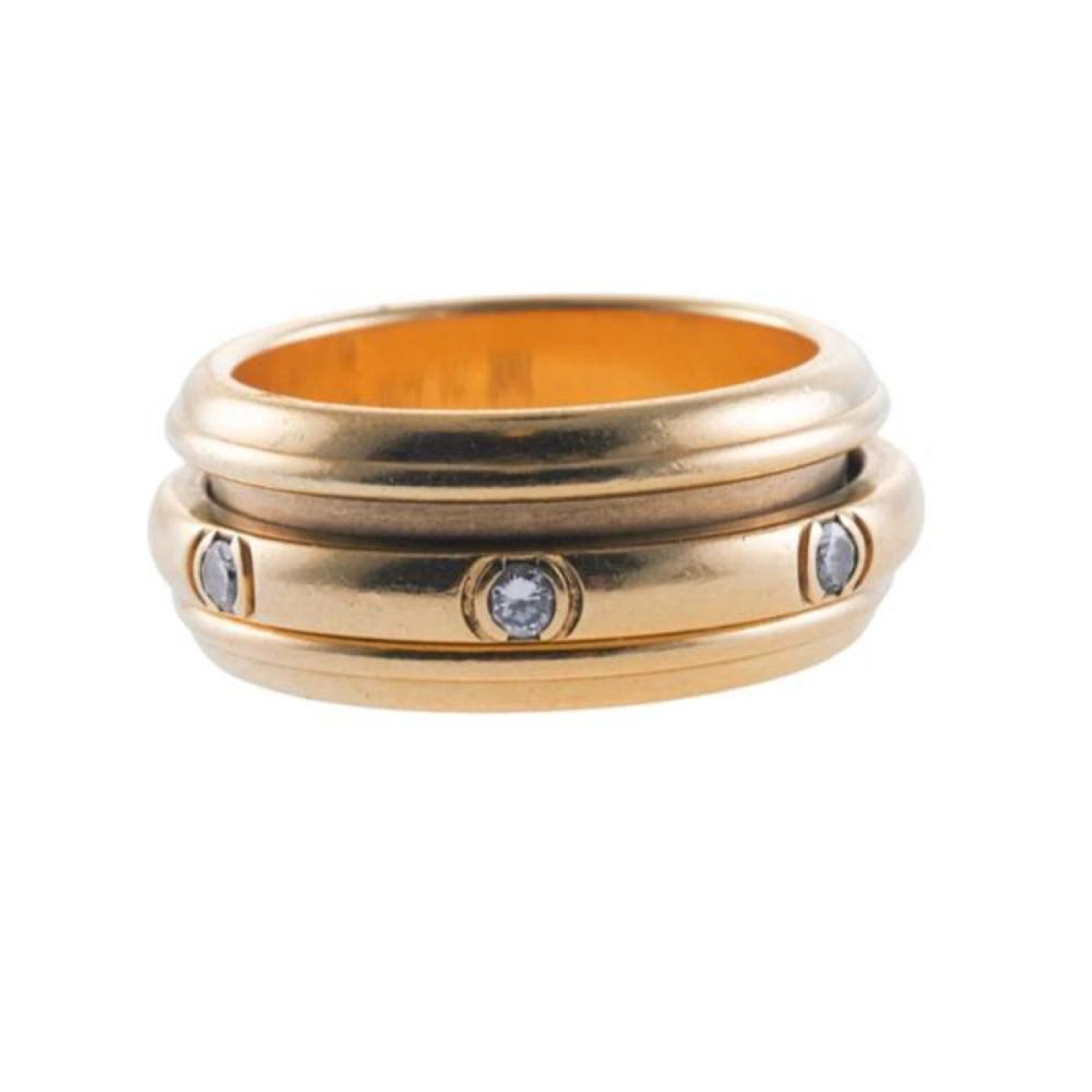 Piaget Possession 18k Gold Diamond Spinning Band Ring