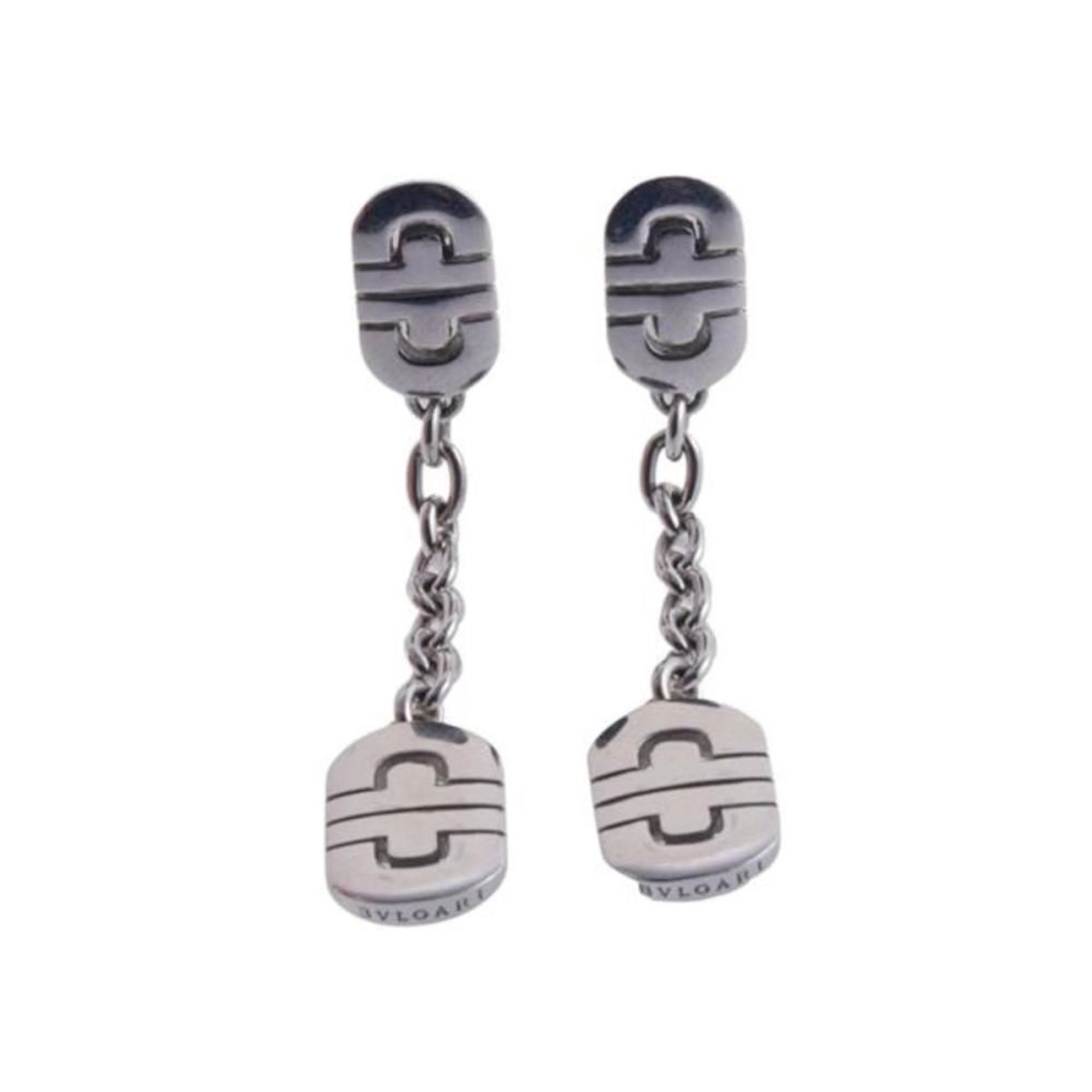 Bvlgari Bulgari Parentesi 18k White Gold Earrings