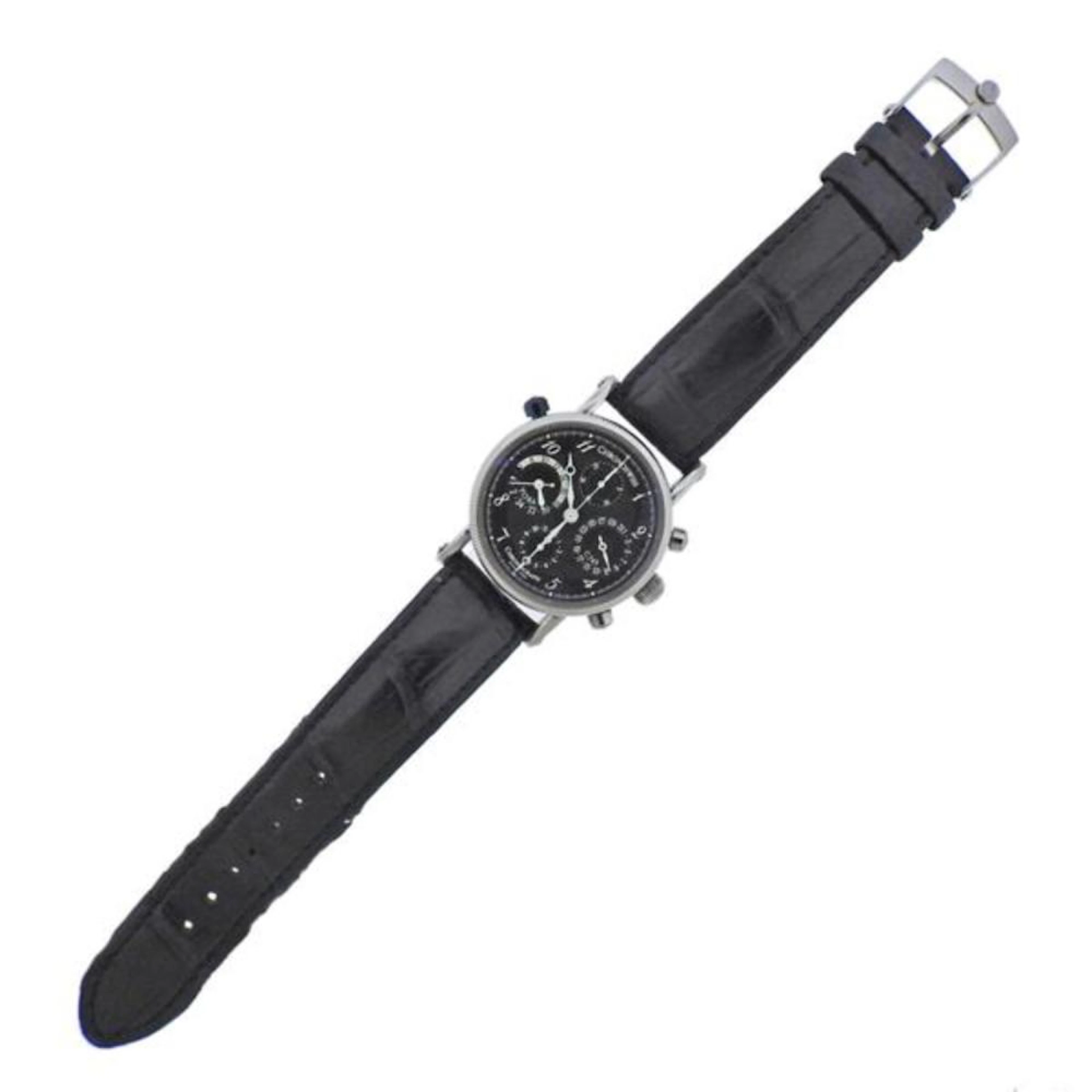 Chronoswiss Chronograph Calendar Steel Watch ref. 02515