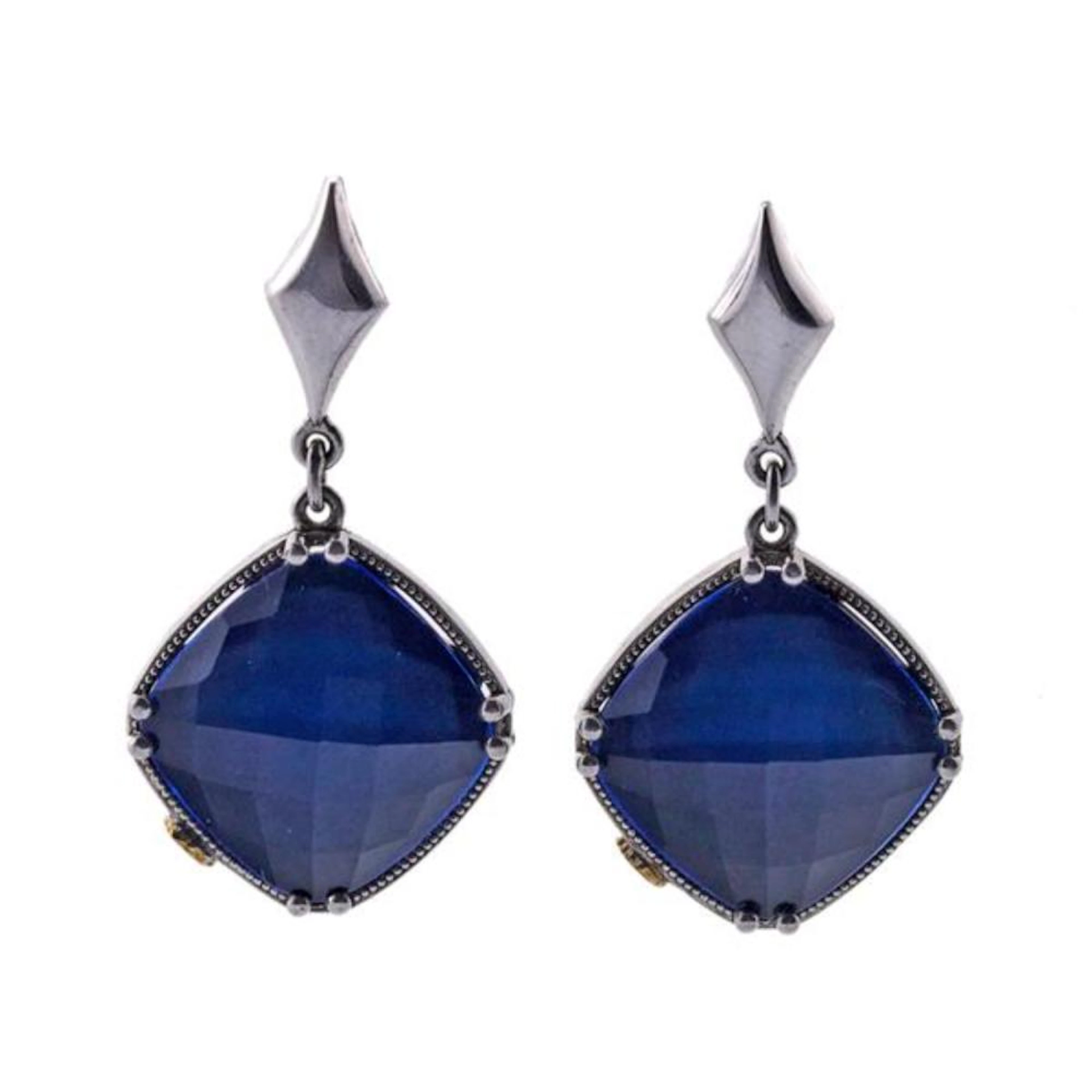 Tacori Sterling Silver Quartz Earrings