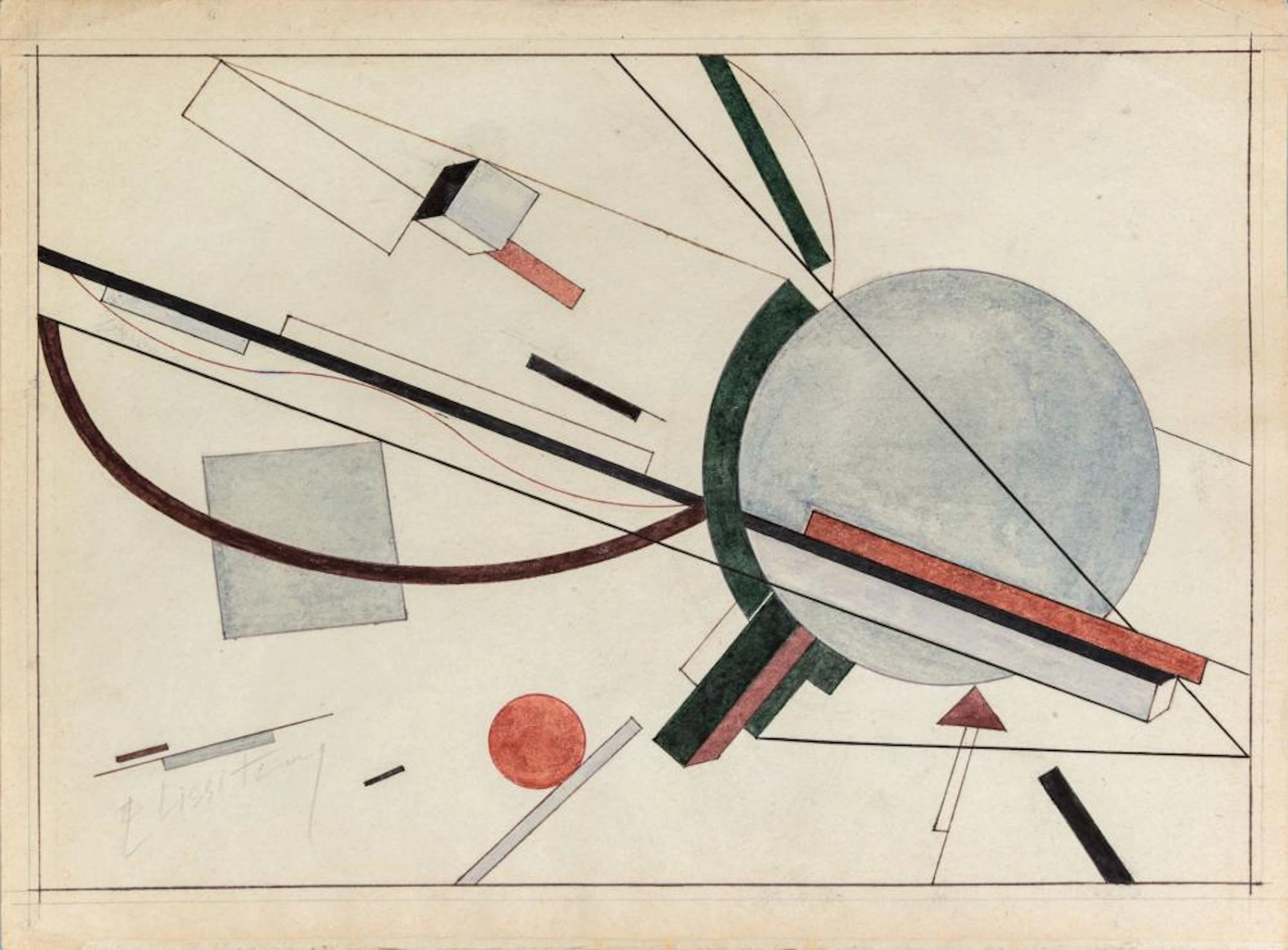LAZAR (EL) LISSITZKY (1890 - 1941), SUPREMATIST COMPOSITIO