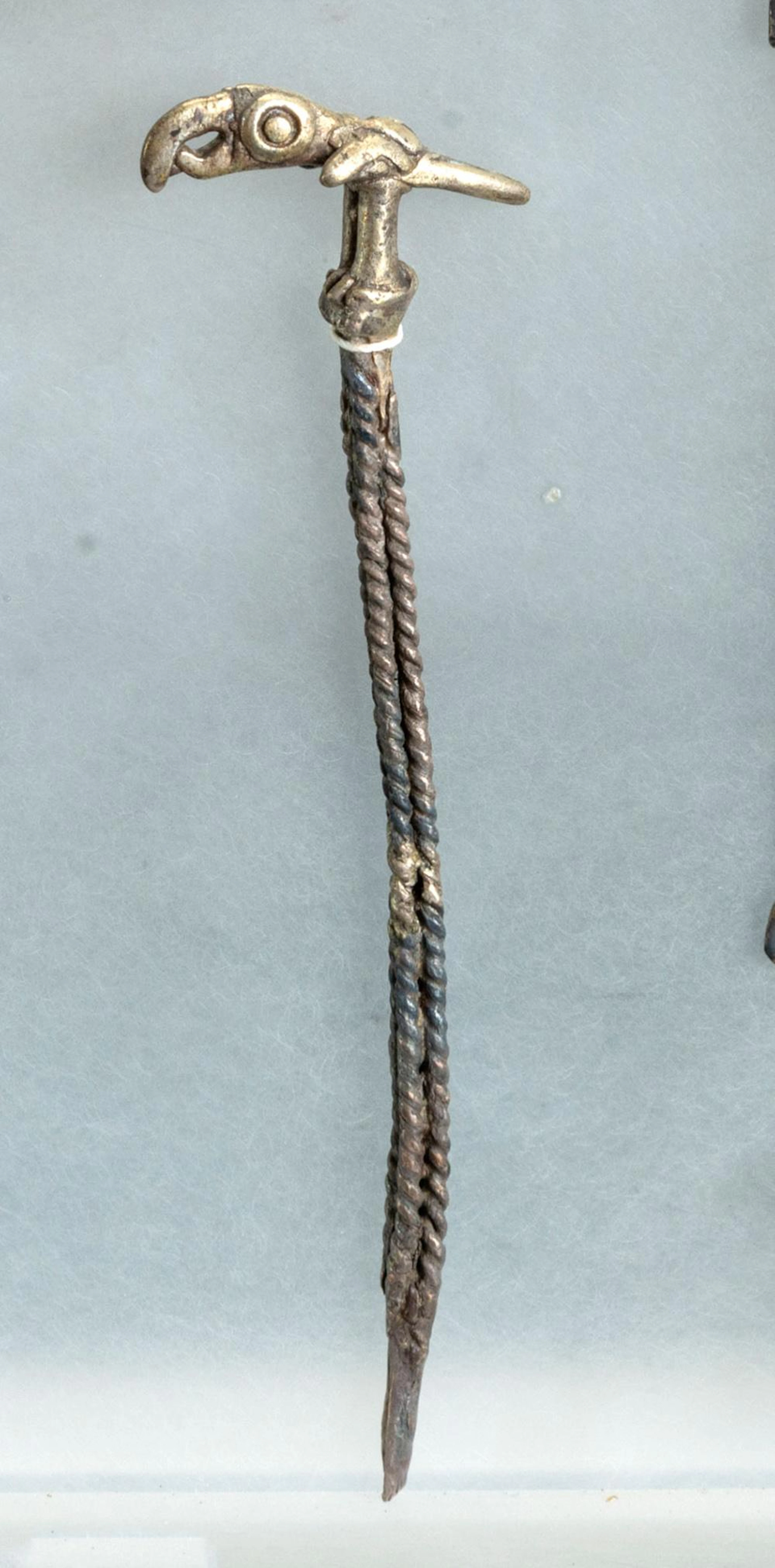 A Silver Spatula with Bird-Shaped Handle, Chimu, Peru, 900-1470 CE