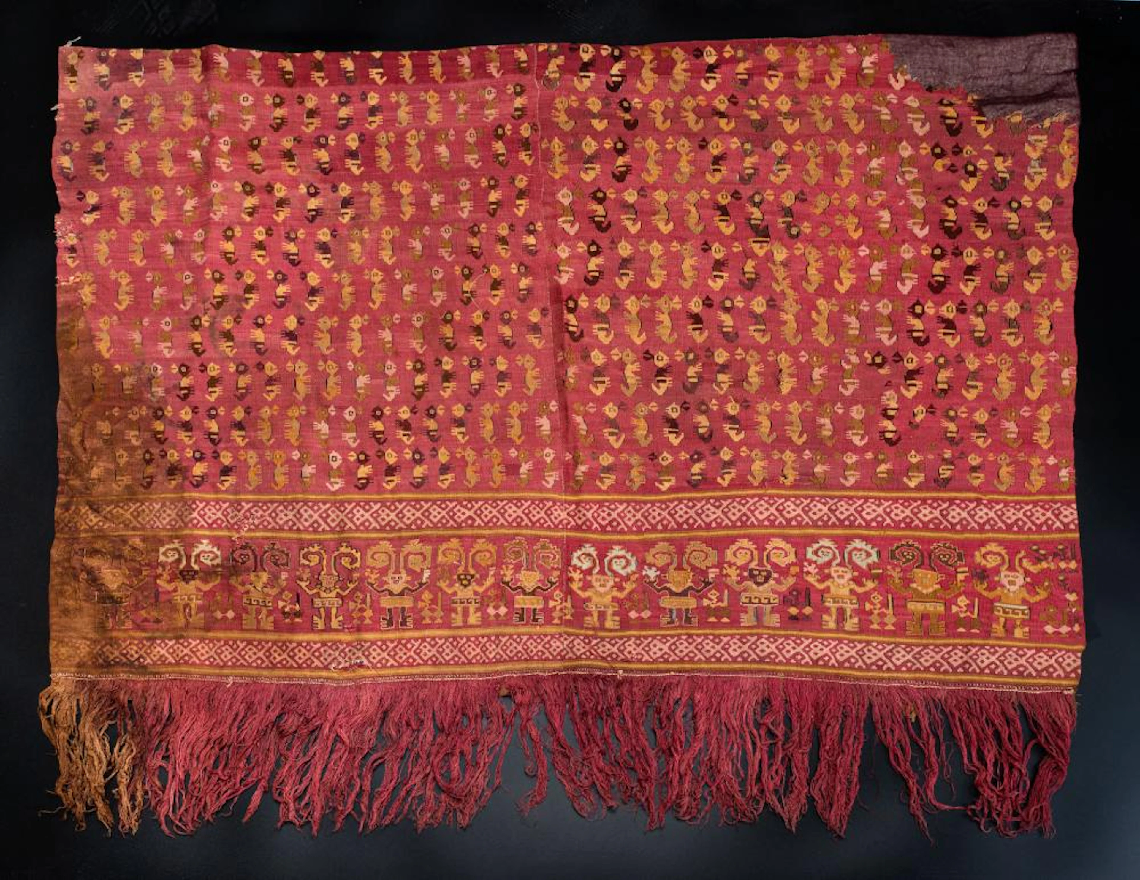 A Mantle with Frontal Figures and Profiled Animals