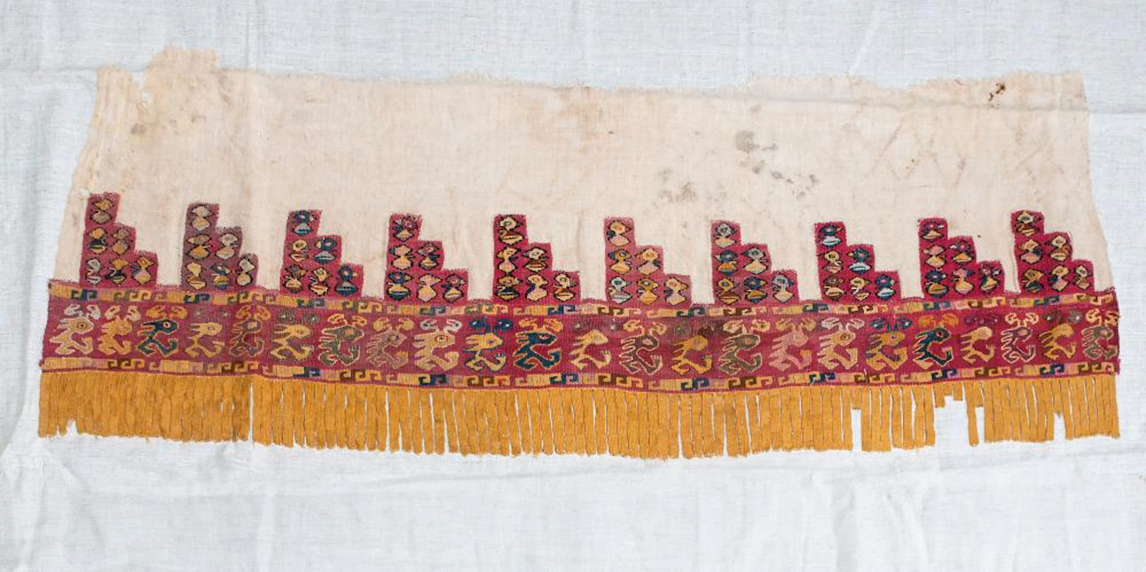 A Mantle Border with Mythical Animals and Birds