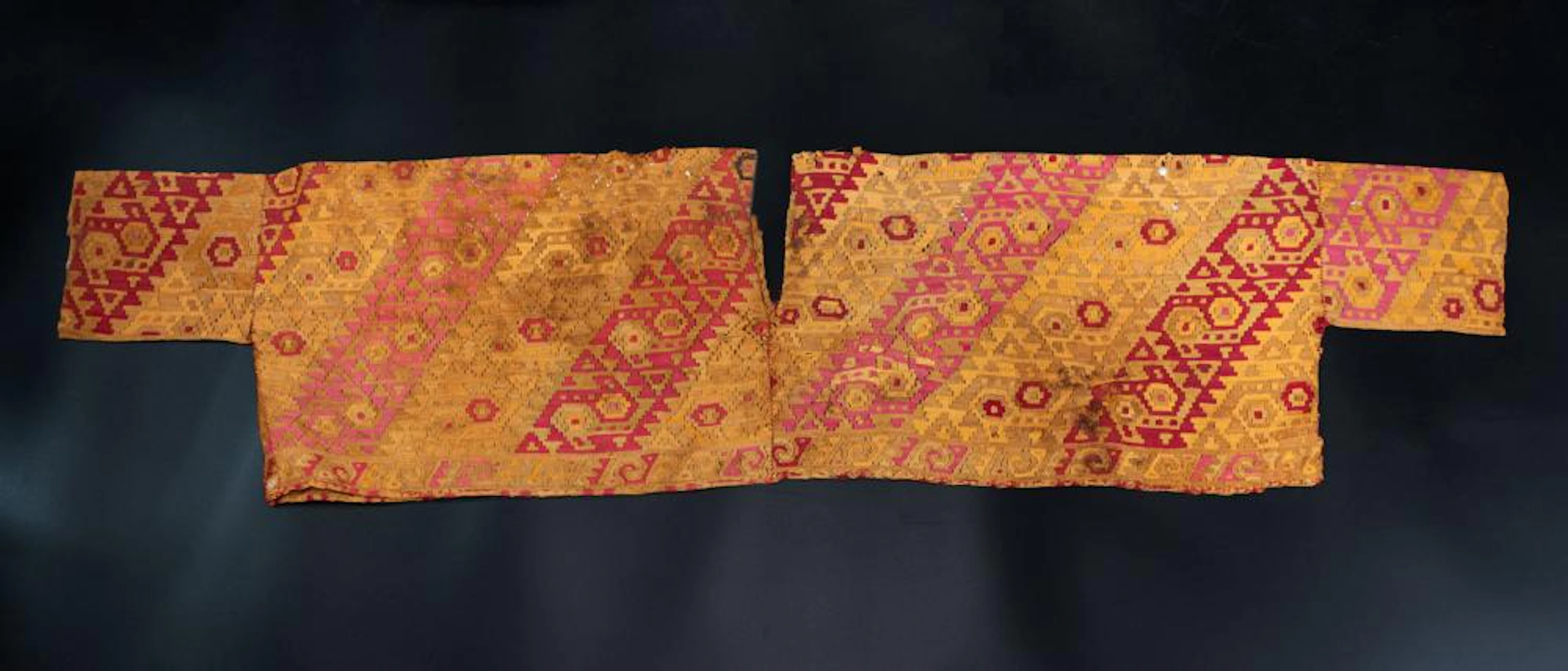A Sleeved Shirt Decorated with Interlocking Birds