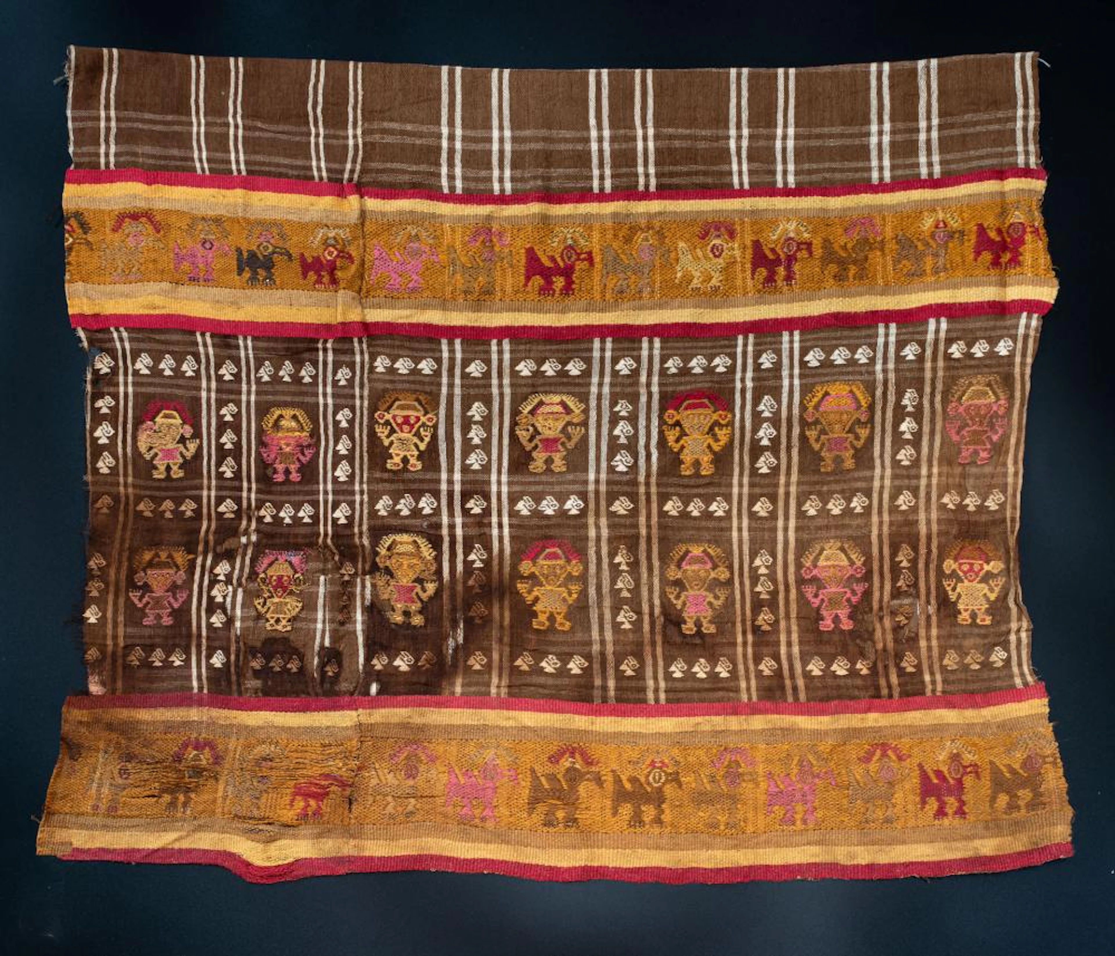 Garment with Frontal Figures, North Coast, Peru, Late Horizon, 1350-1530 CE