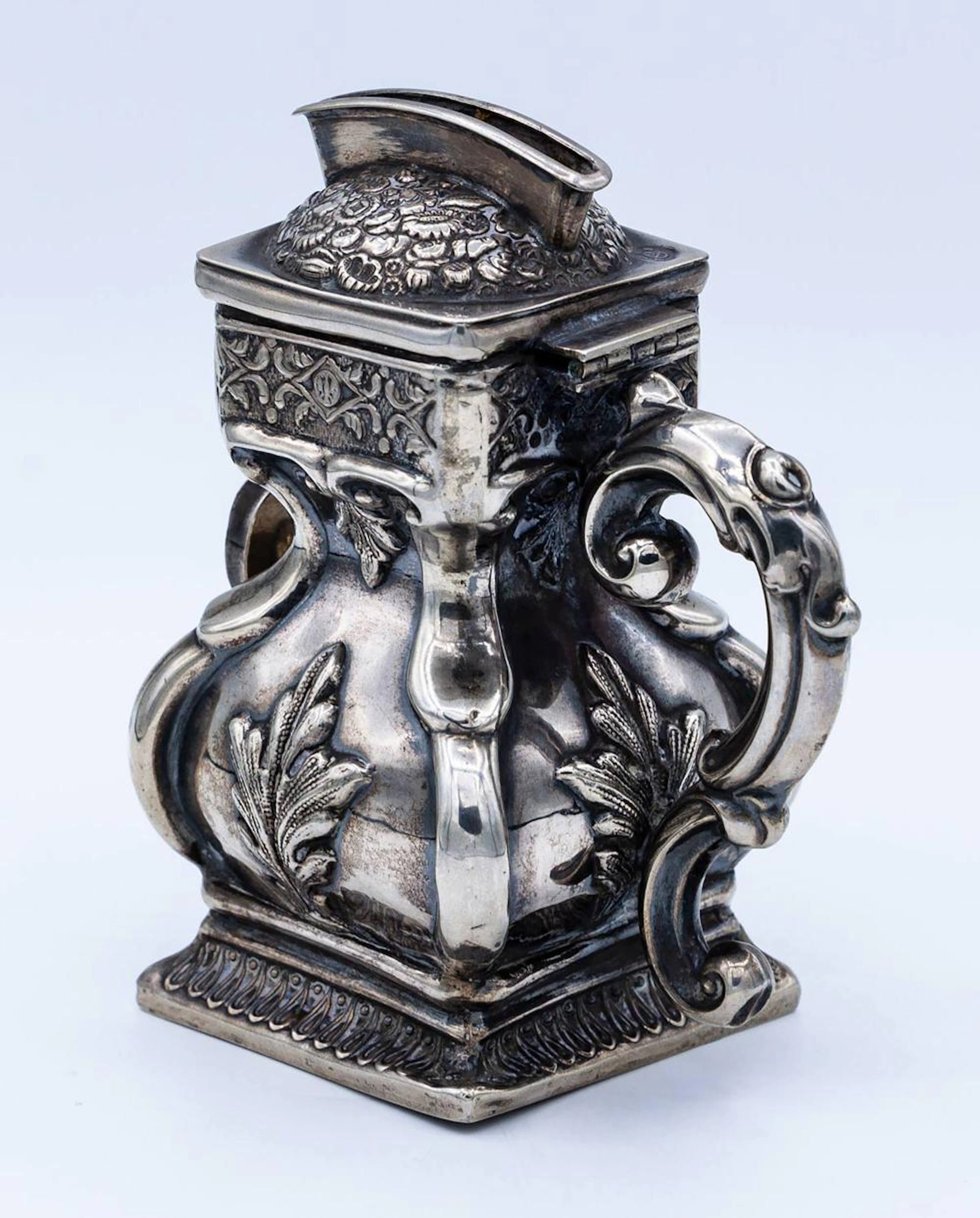 Fine Miniature Silver Charity Box, Alt-Wein, 1858