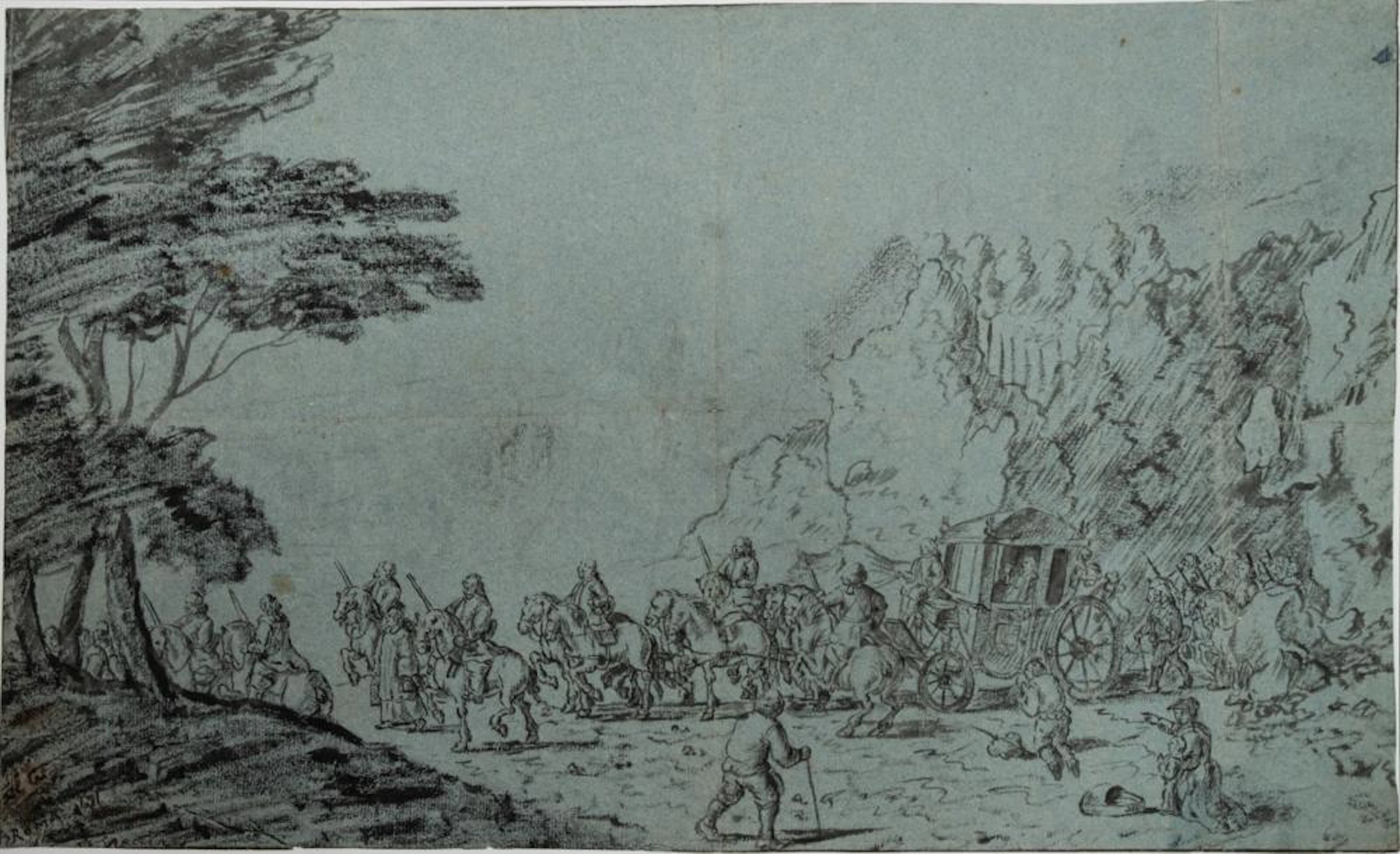 atributed to Claude Gellee Le Lorrain (1600-1682), Envoy