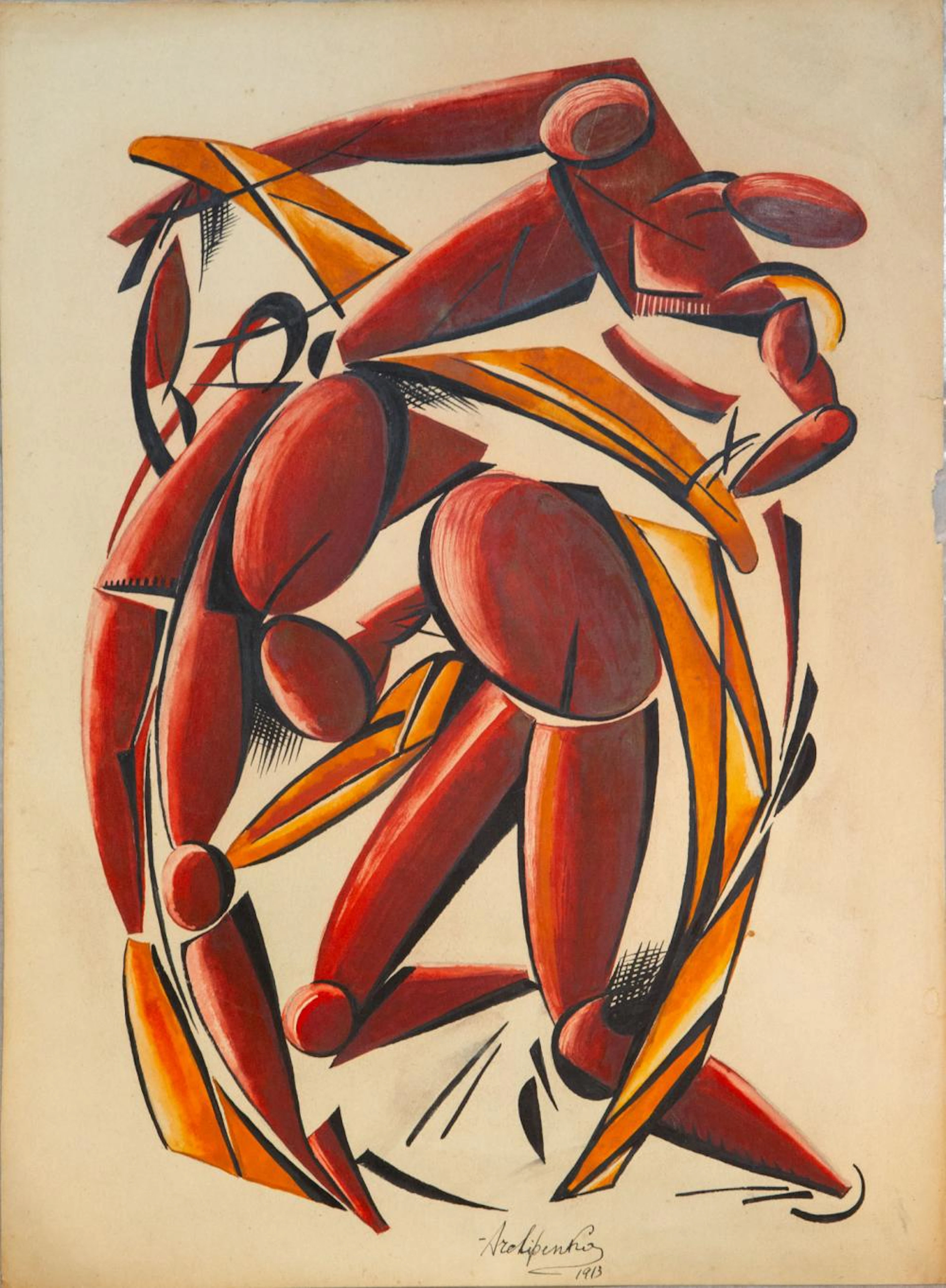 ALEXANDER ARCHIPENKO (1887-1964), FIGURES IN RED
