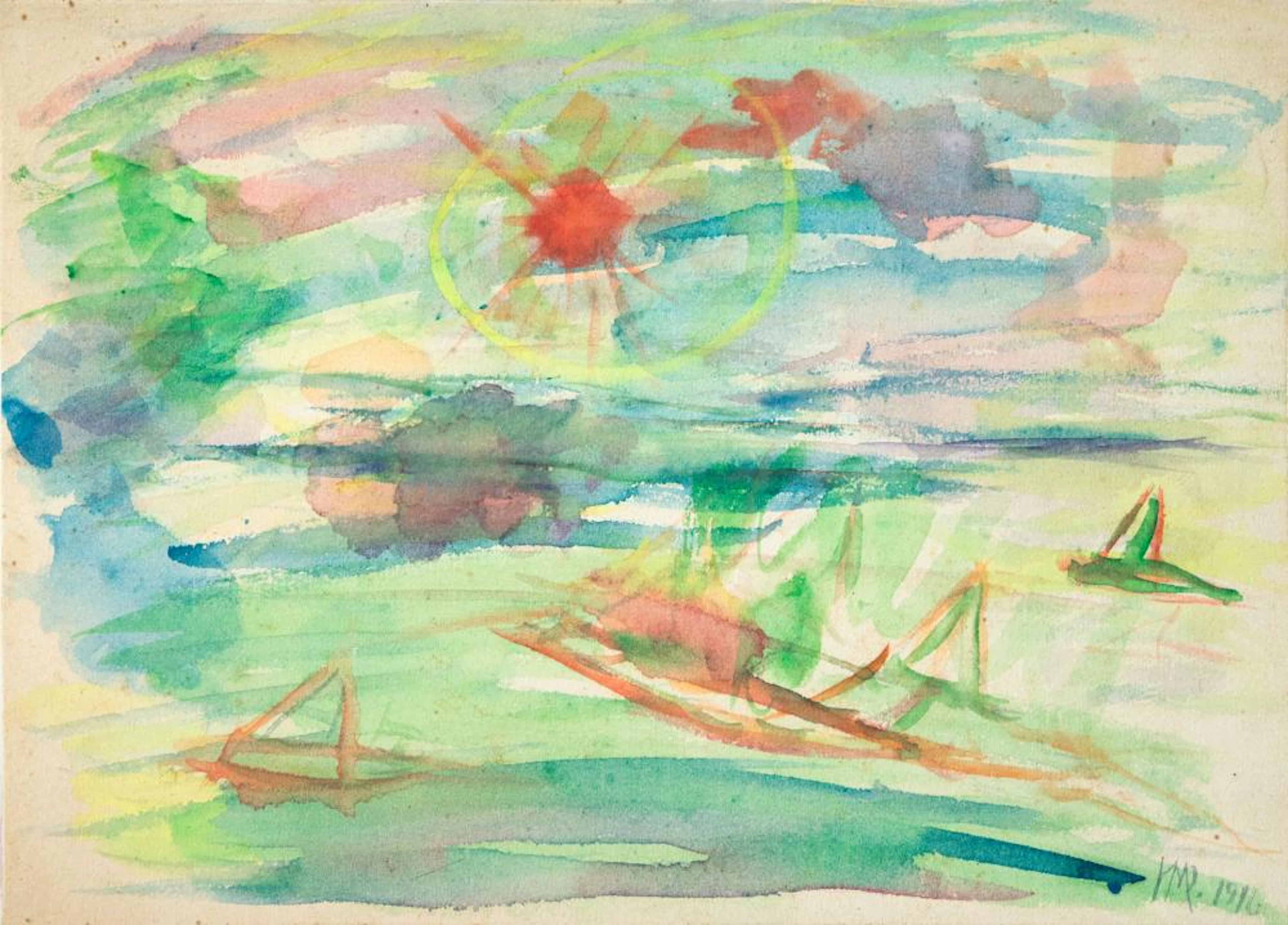 ATRRIB. MAX PECHSTEIN (1881-1955), LANDSCAPE