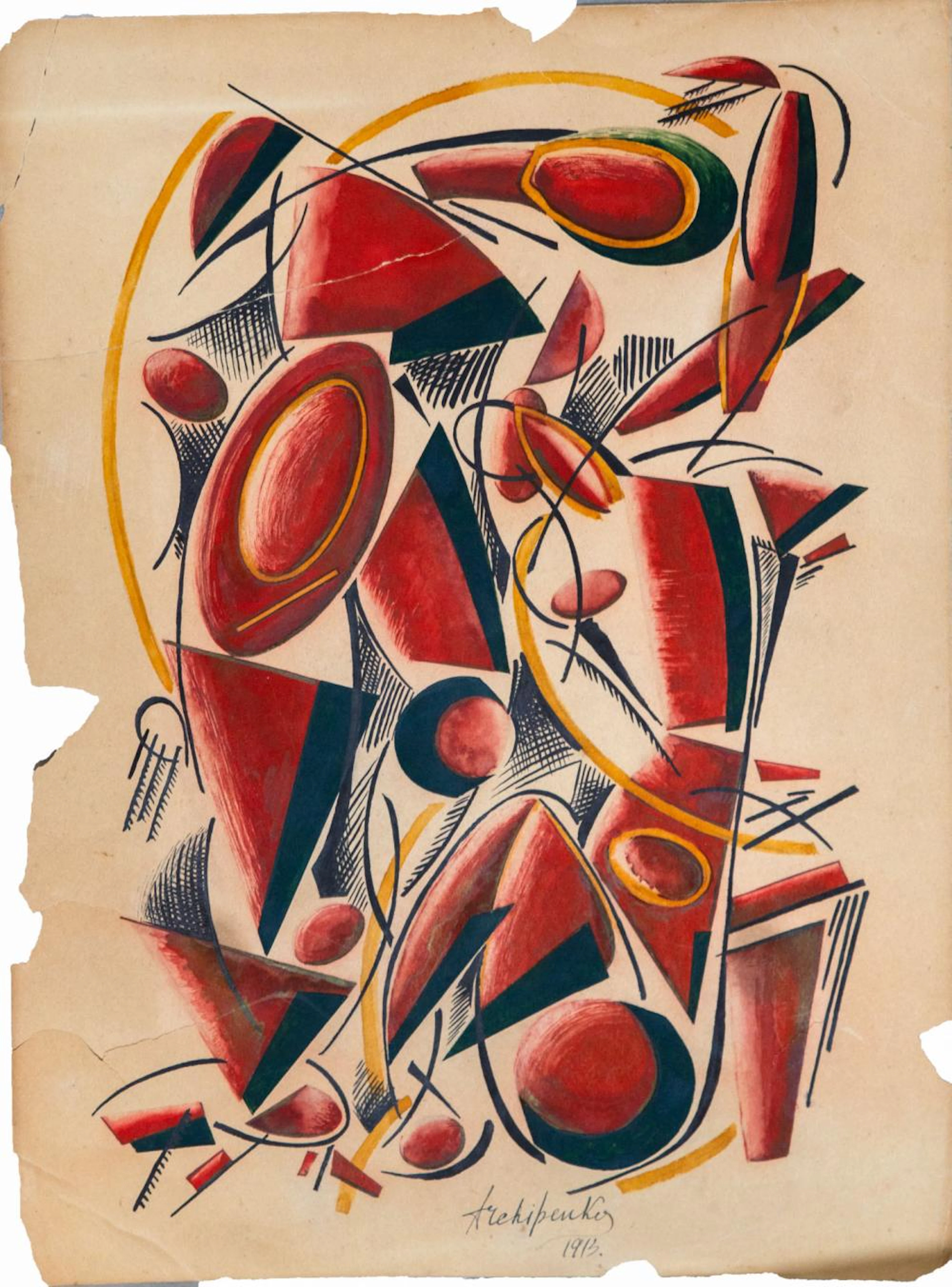 ALEXANDER ARCHIPENKO (1887-1964), FIGURES IN RED