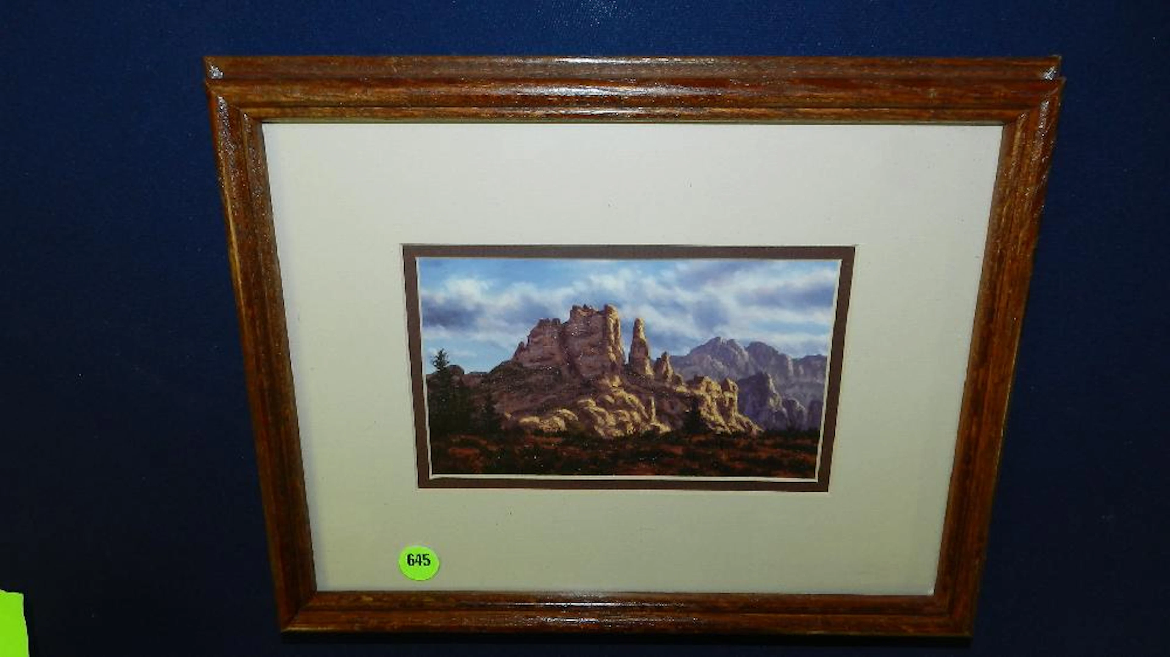 lovely framed oil painting by Randy Vanbeek