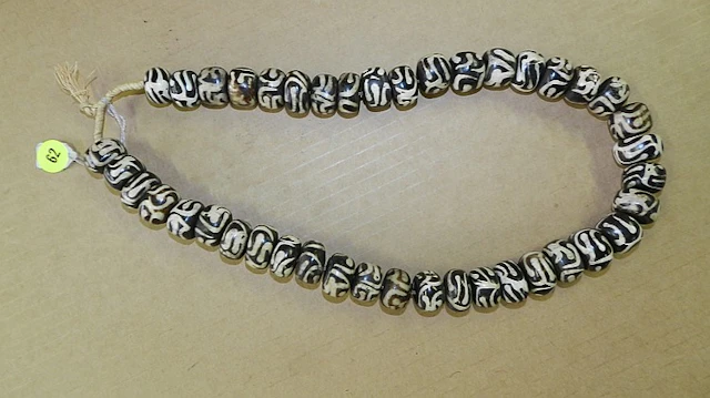 Handmade African necklace. 13 1/2"
