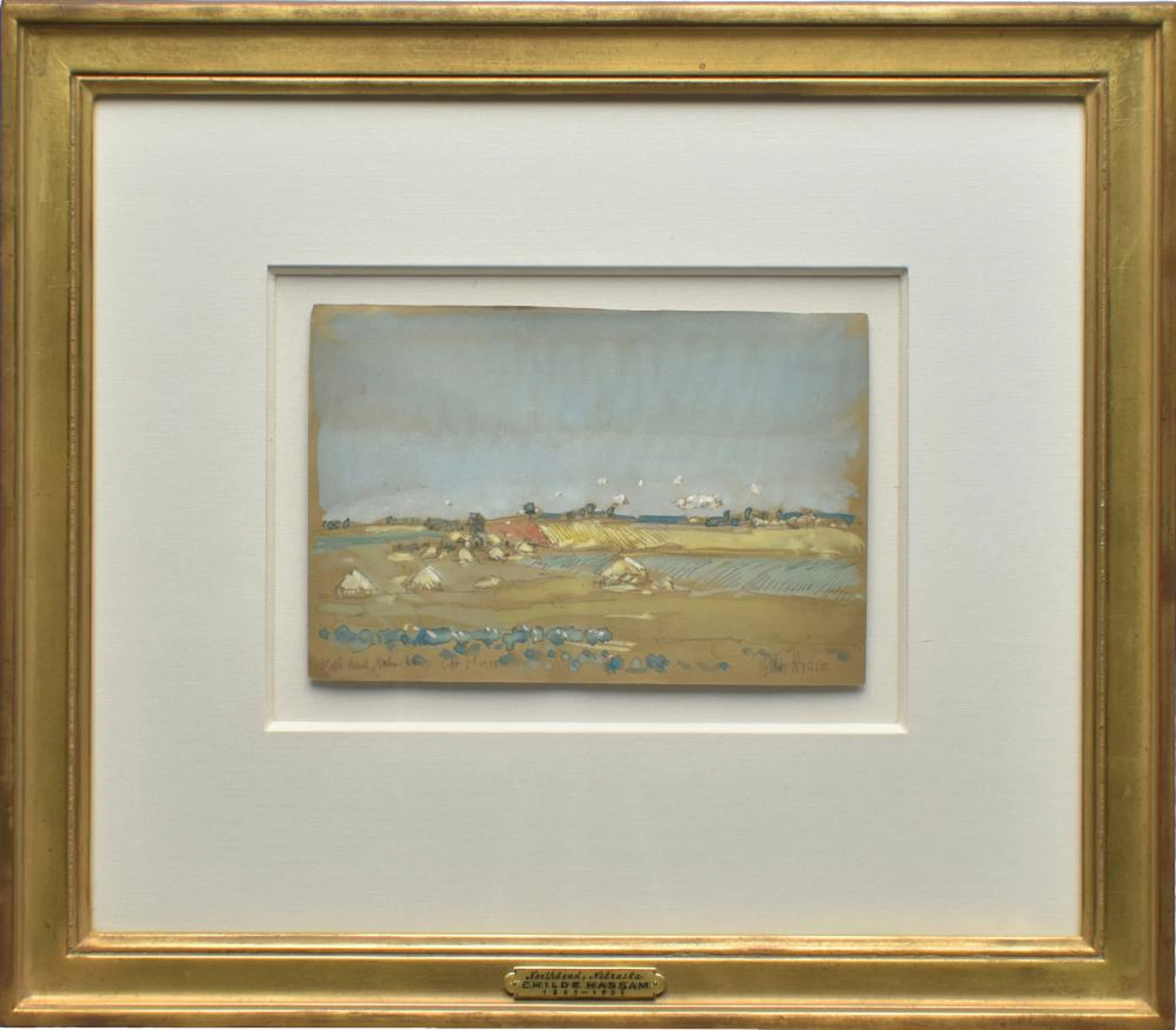 Childe Hassam (1859 - 1935), Northbend, Nebraska, September 14, 1908.