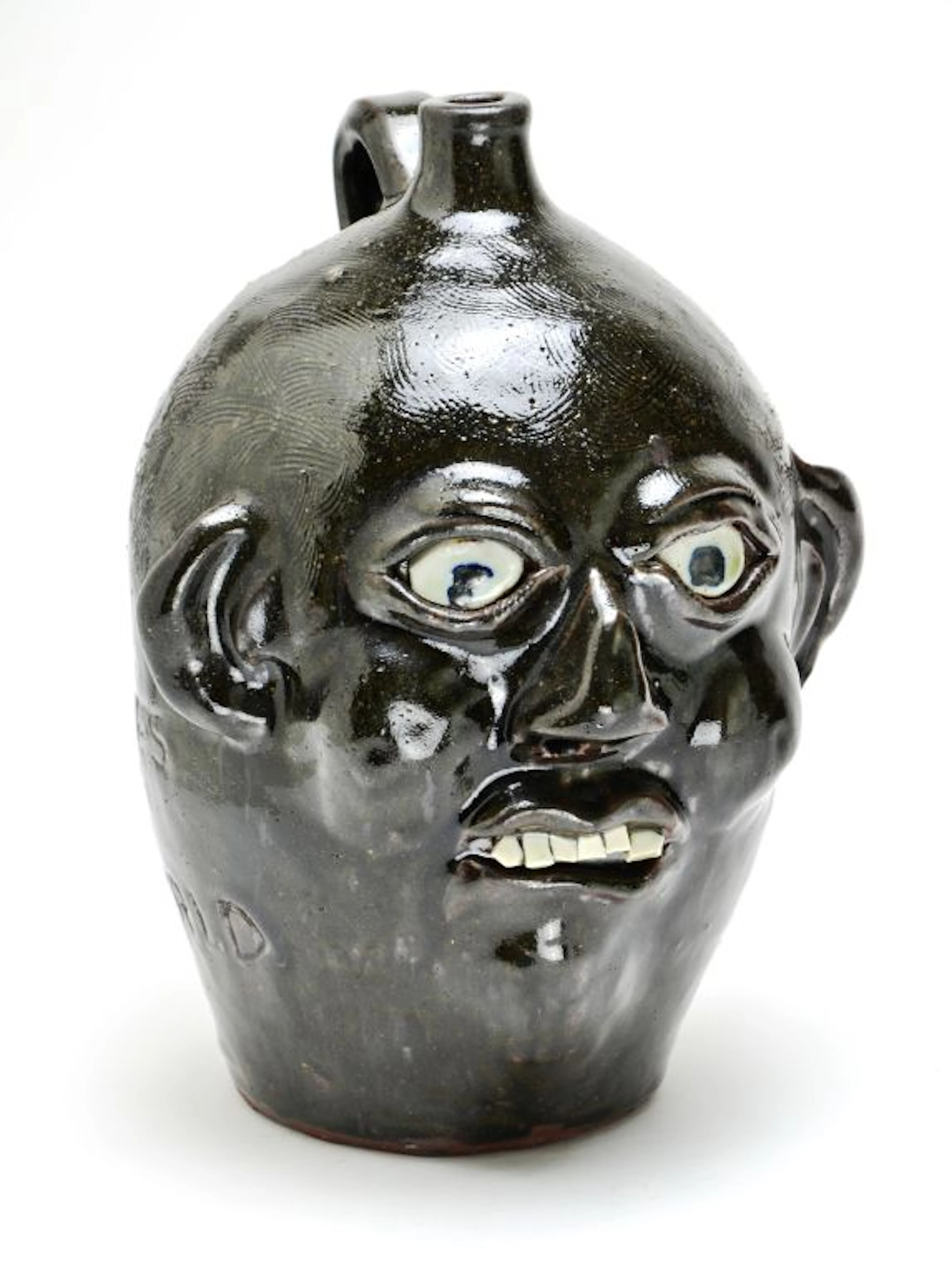 RARE 1997 GRACE NELL HEWELL GEORGIA FACE JUG FOLK ART...