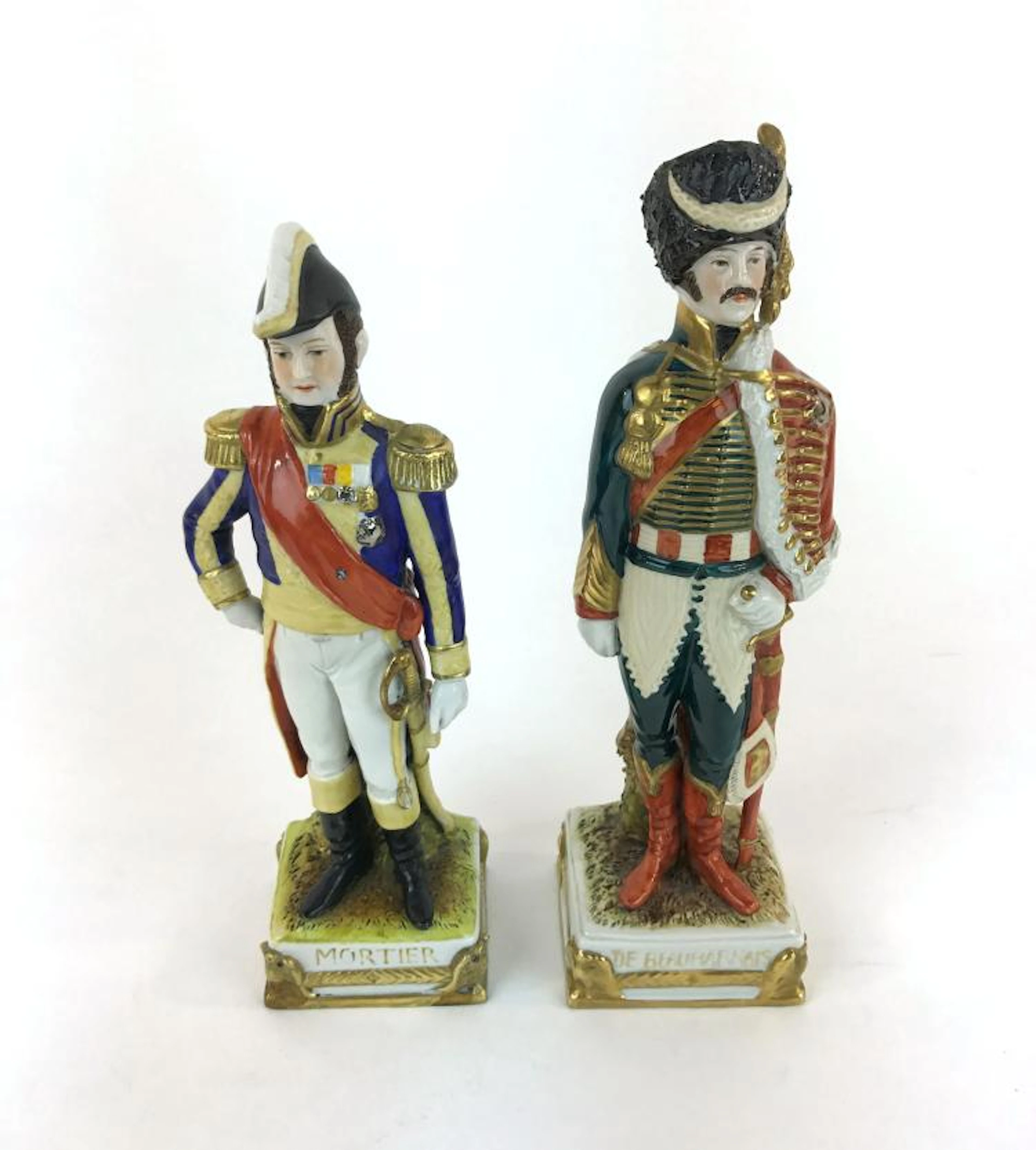 Vintage Pair of German Scheibe- Alsbach Painted Porcelain...