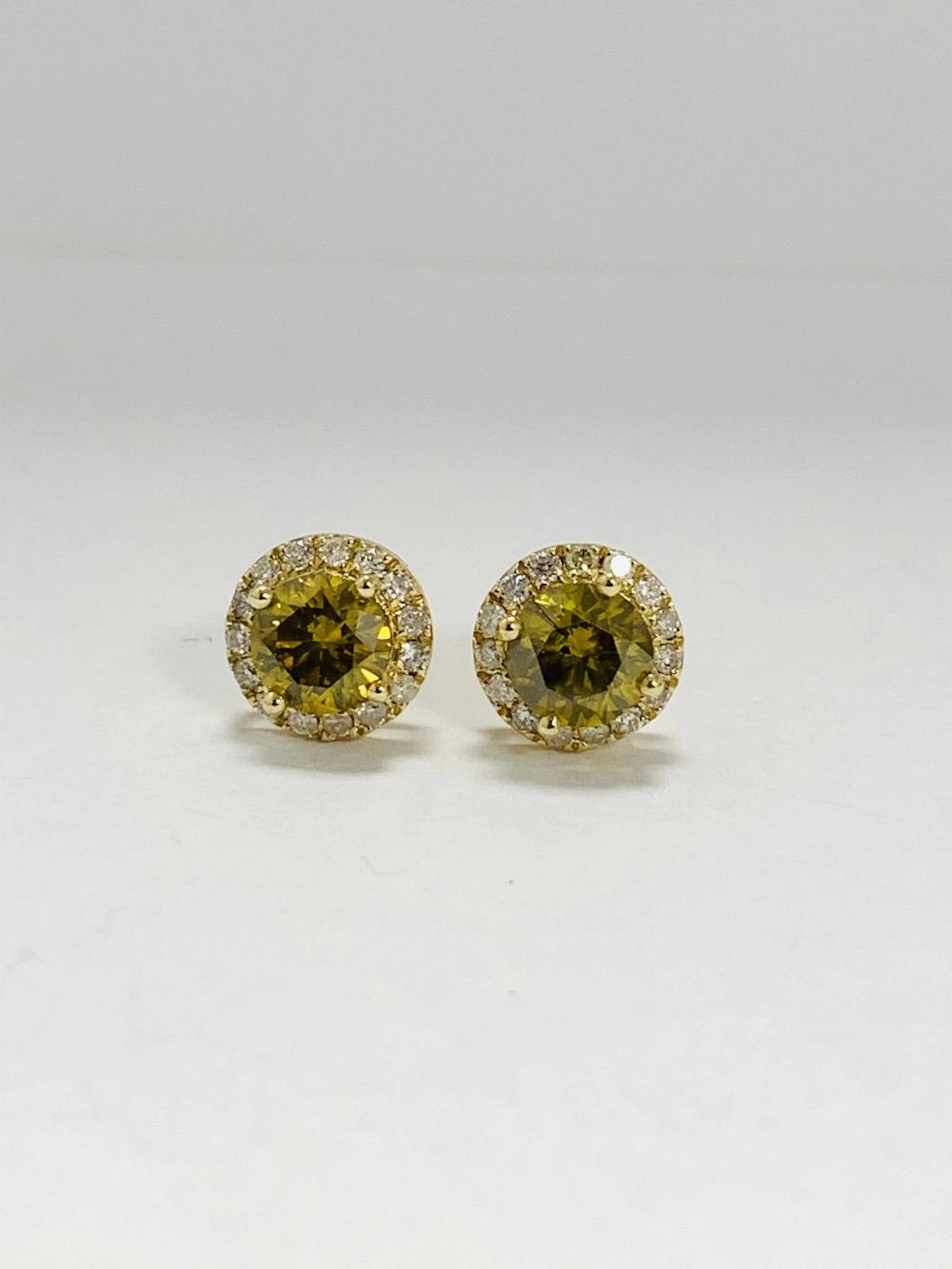 14K YELLOW GOLD PAIR OF EARRINGS