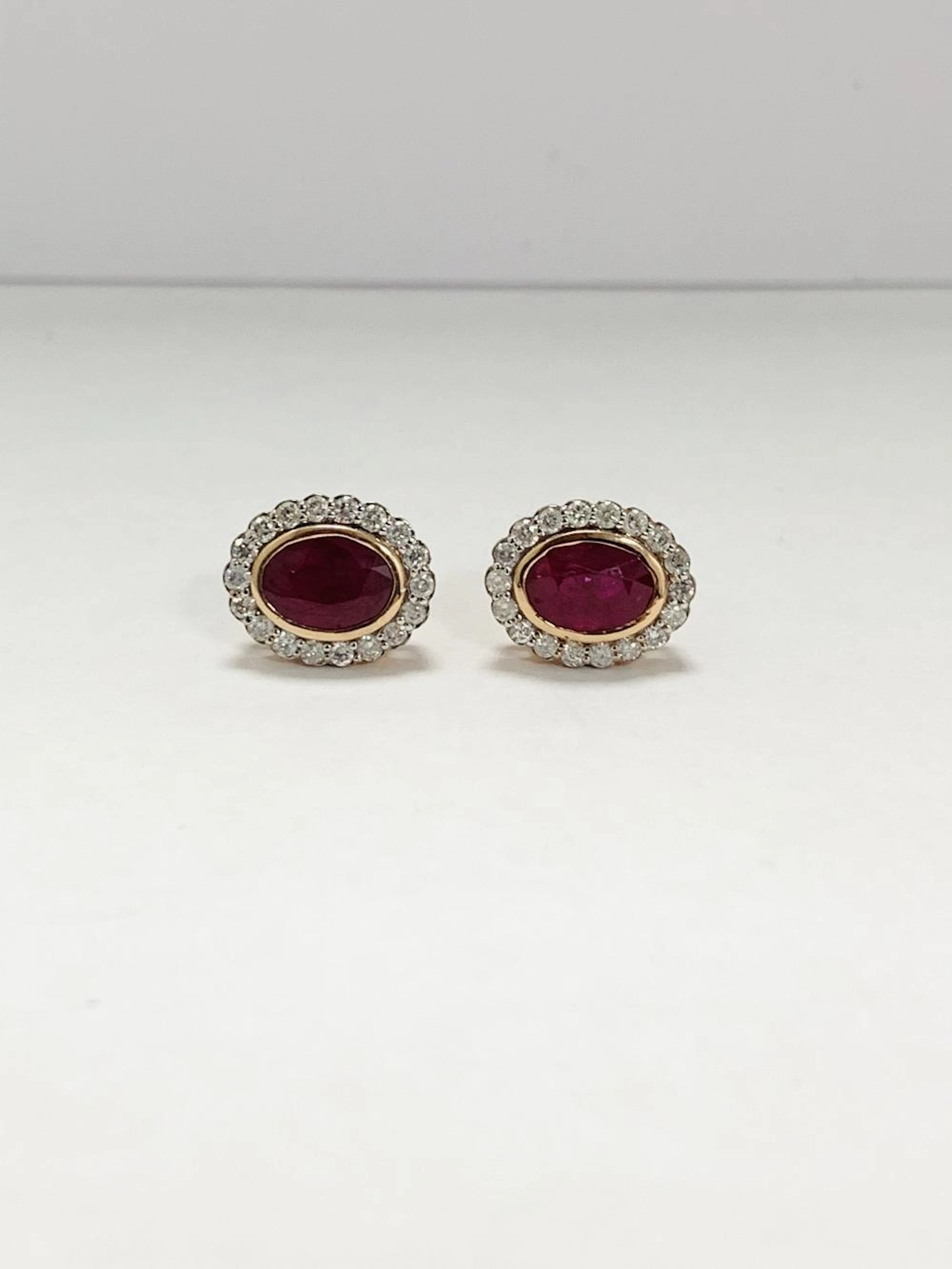 ONE (1) ''14 K'' ROSE GOLD PAIR OF EARRINGS,