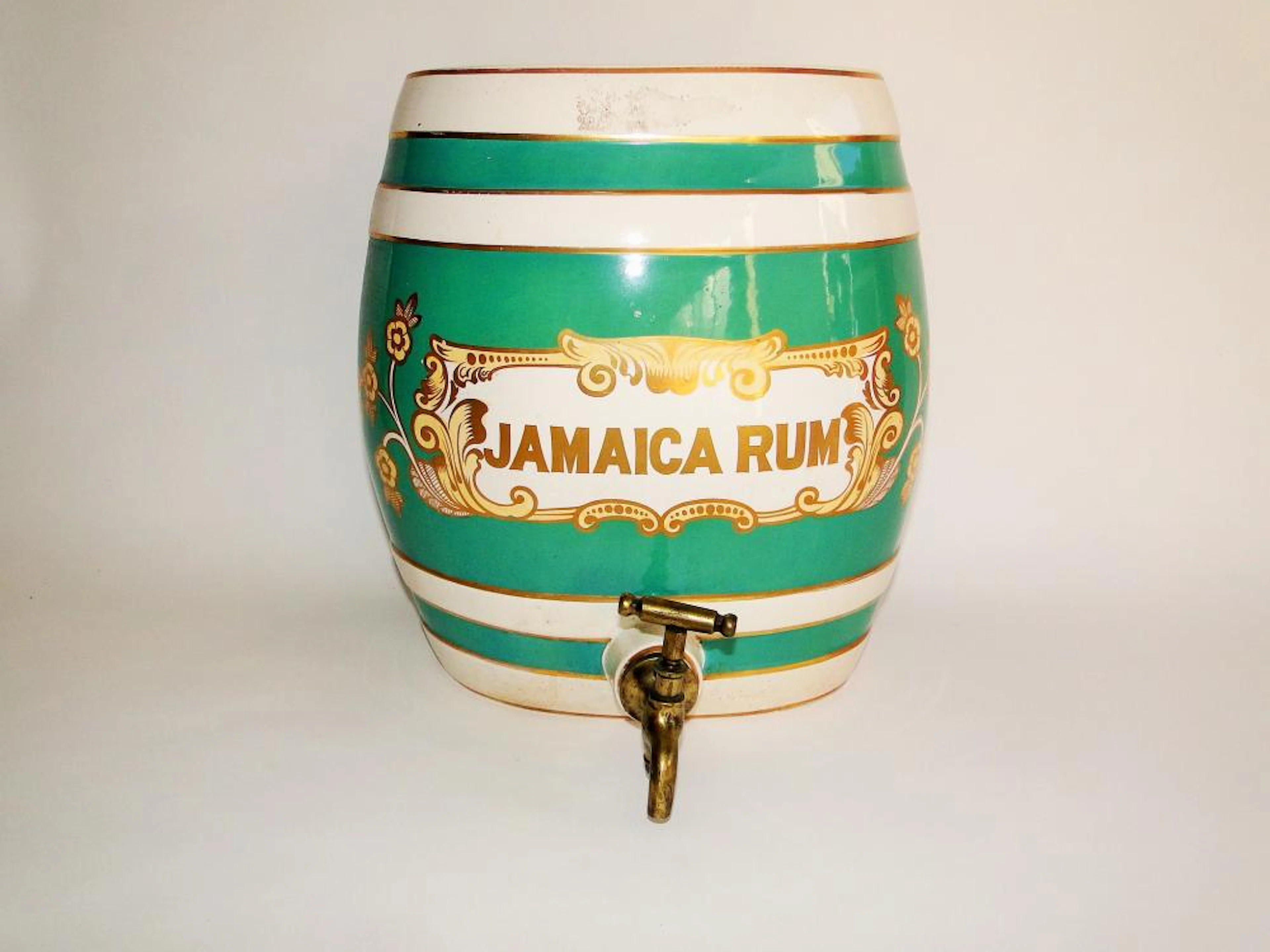 STAFFORDSHIRE DISPENSER FOR JAMAICAN RUM
