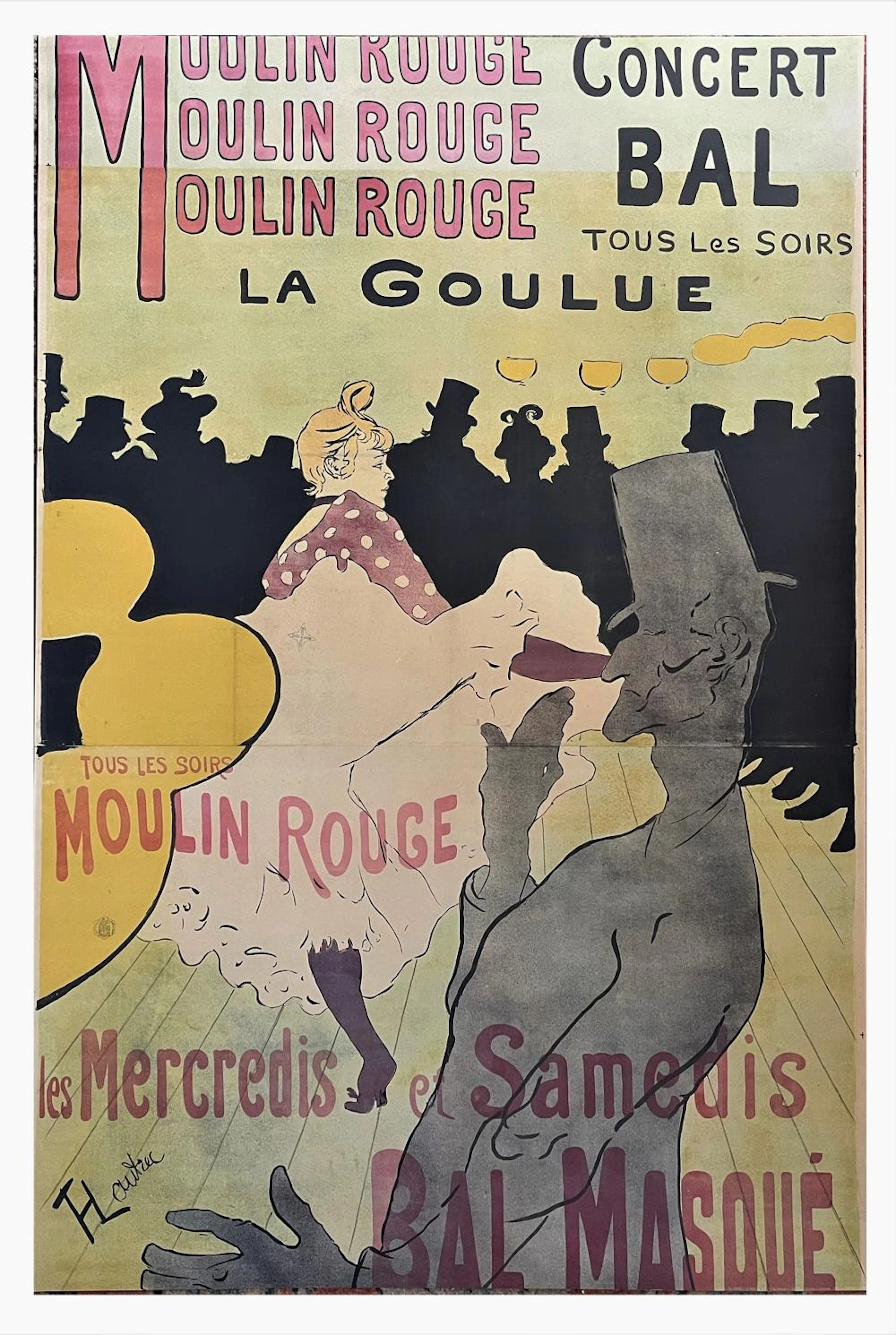 HENRI-DE-TOULOUISE-LAUTREC MOULIN ROUGE , LA GOULUE,