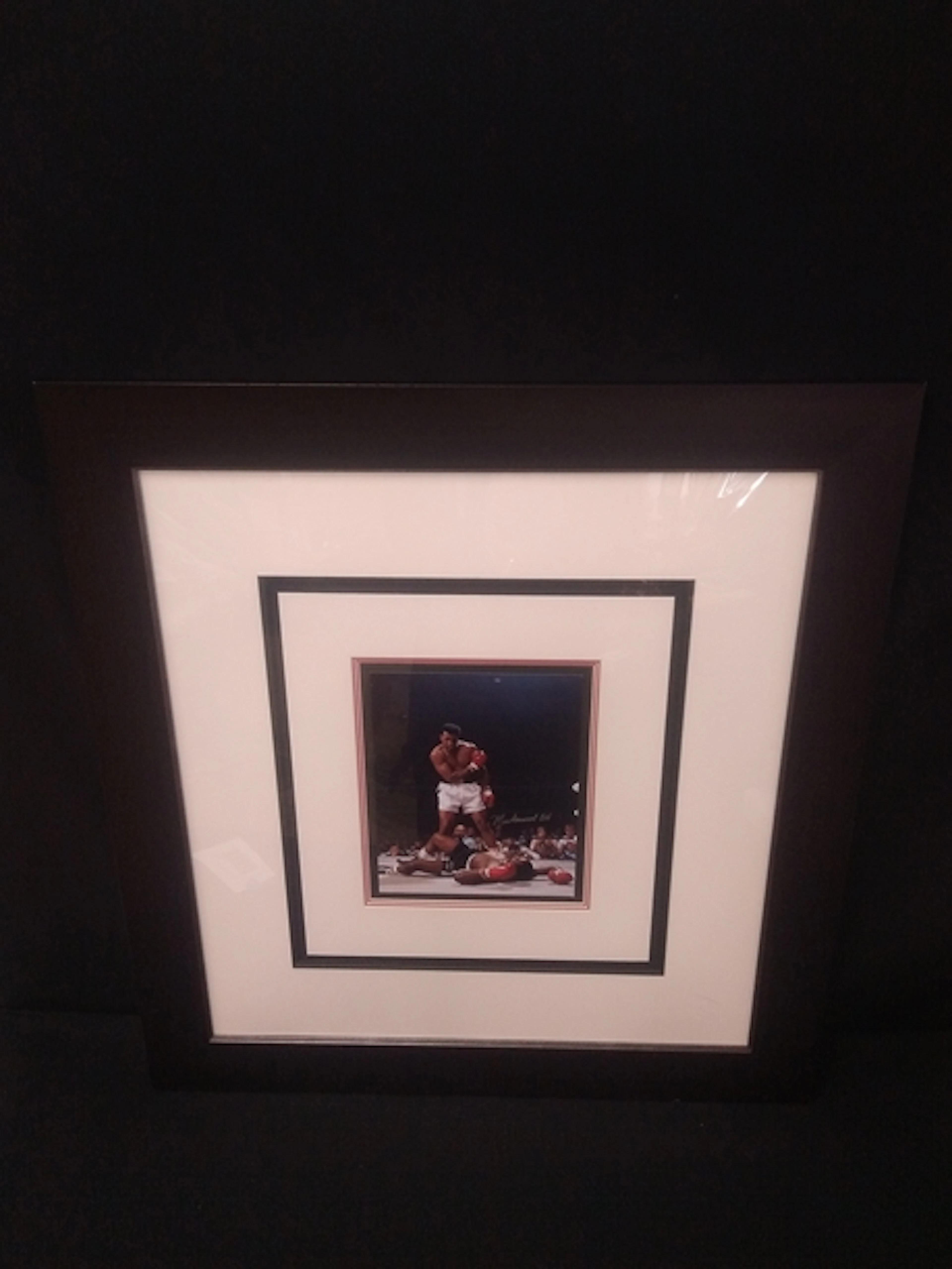 Muhammad Ali vesus Sonny Liston Photo-Autographed
