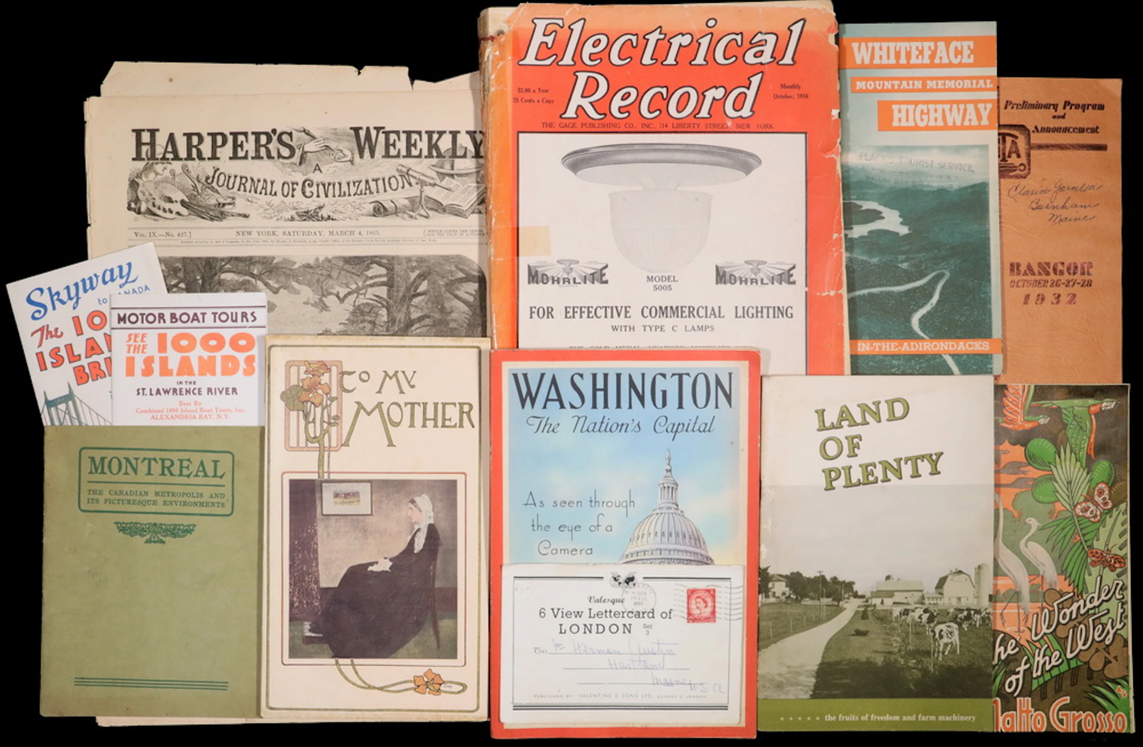 MISC EPHEMERA, INCLUDING CIVIL WAR HARPERS' WEEKLY ISSUES