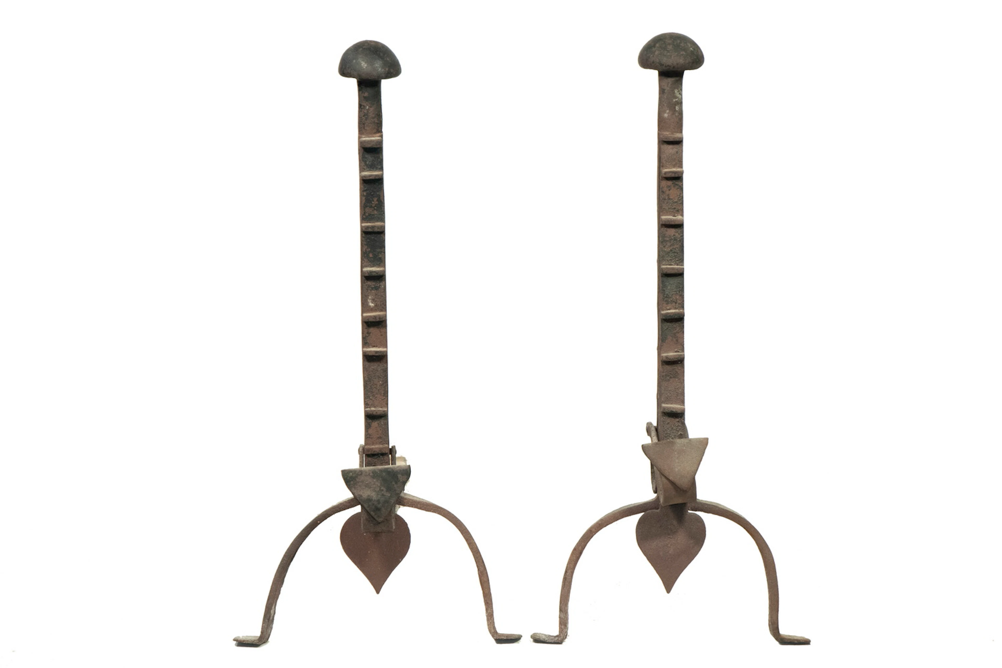 PR EARLY ANDIRONS