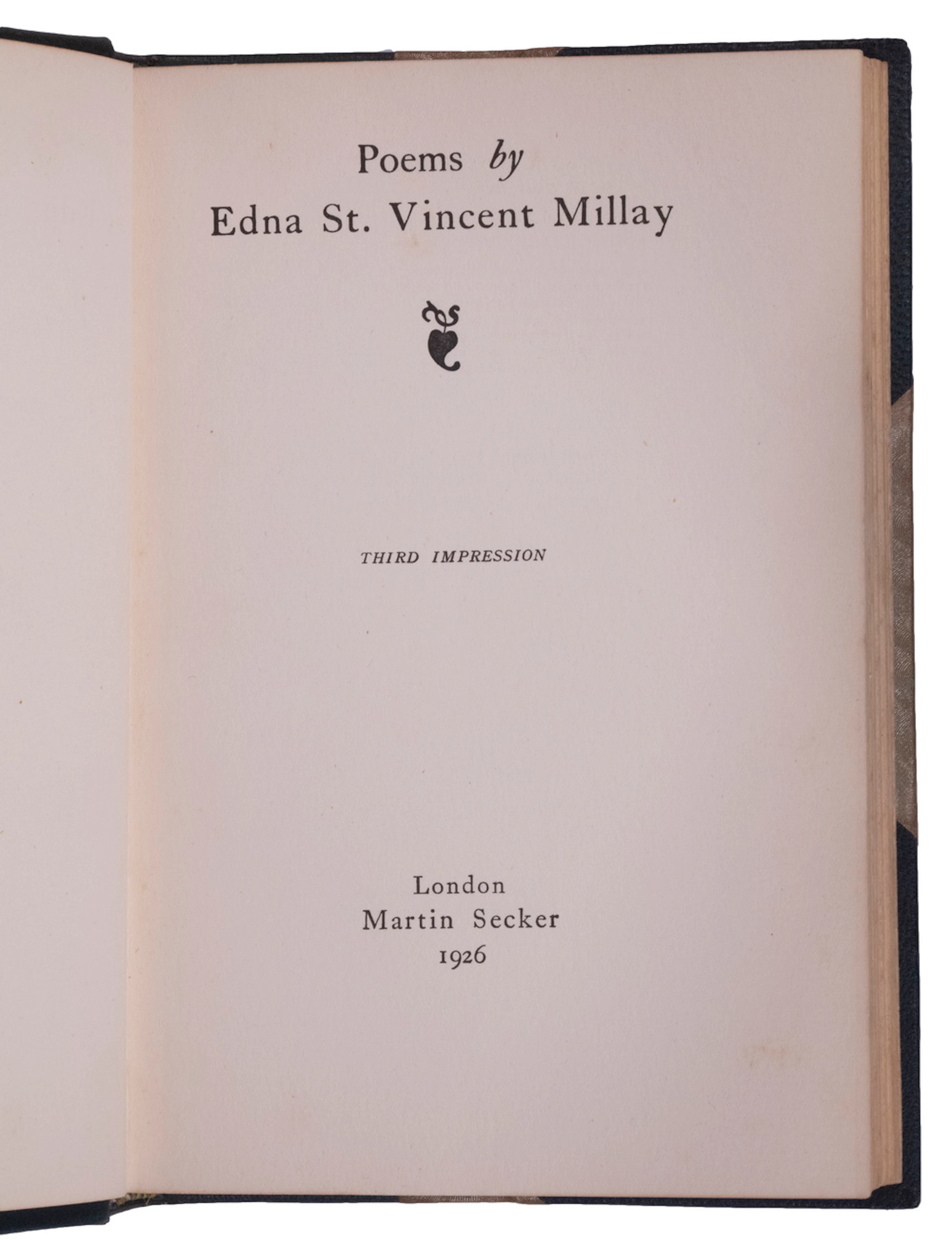 ST. VINCENT MILLAY FIRST EDITION