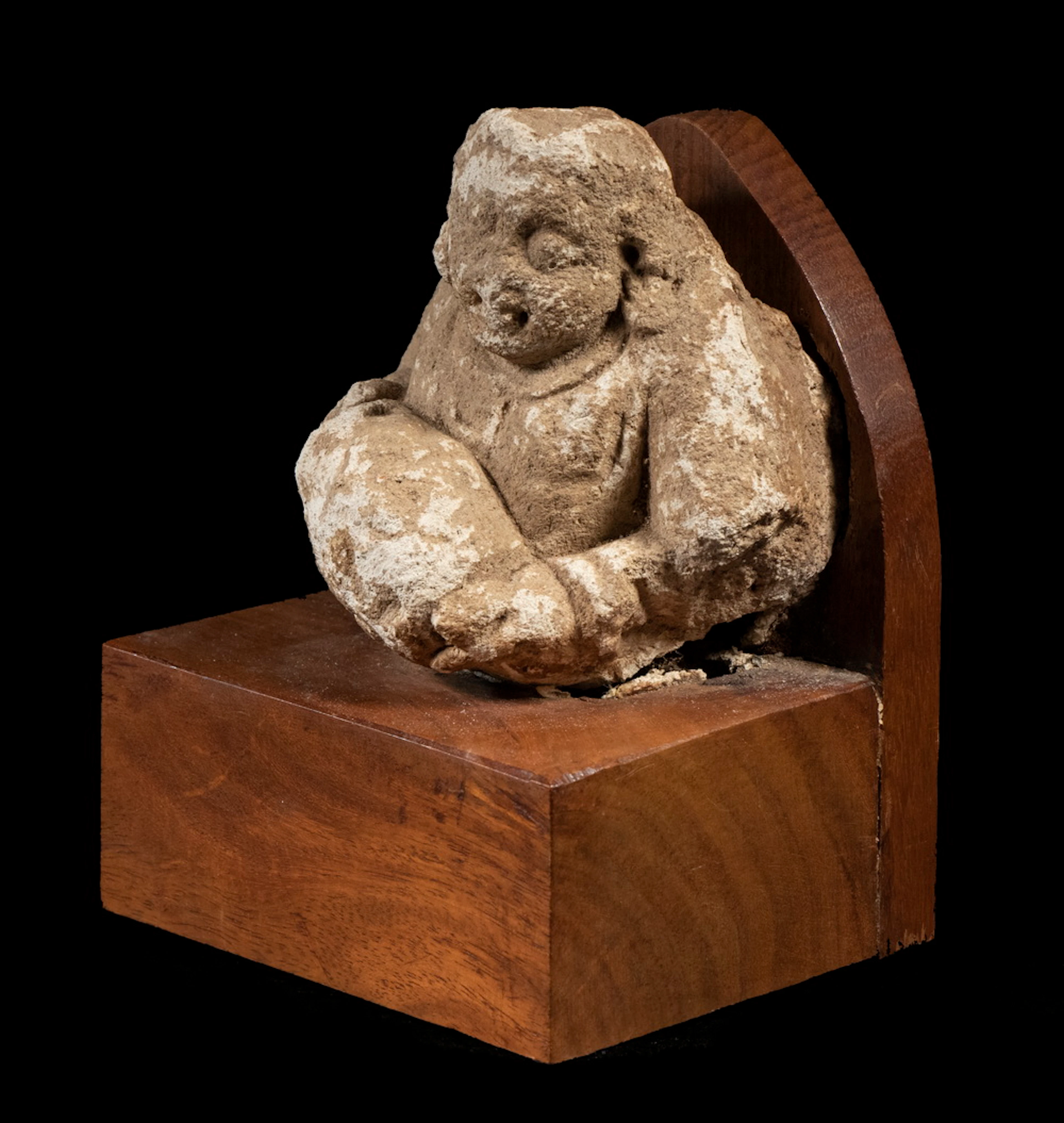 INDIAN KUSHAN STONE SCULPTURAL FRAGMENT, CA. 100 CE