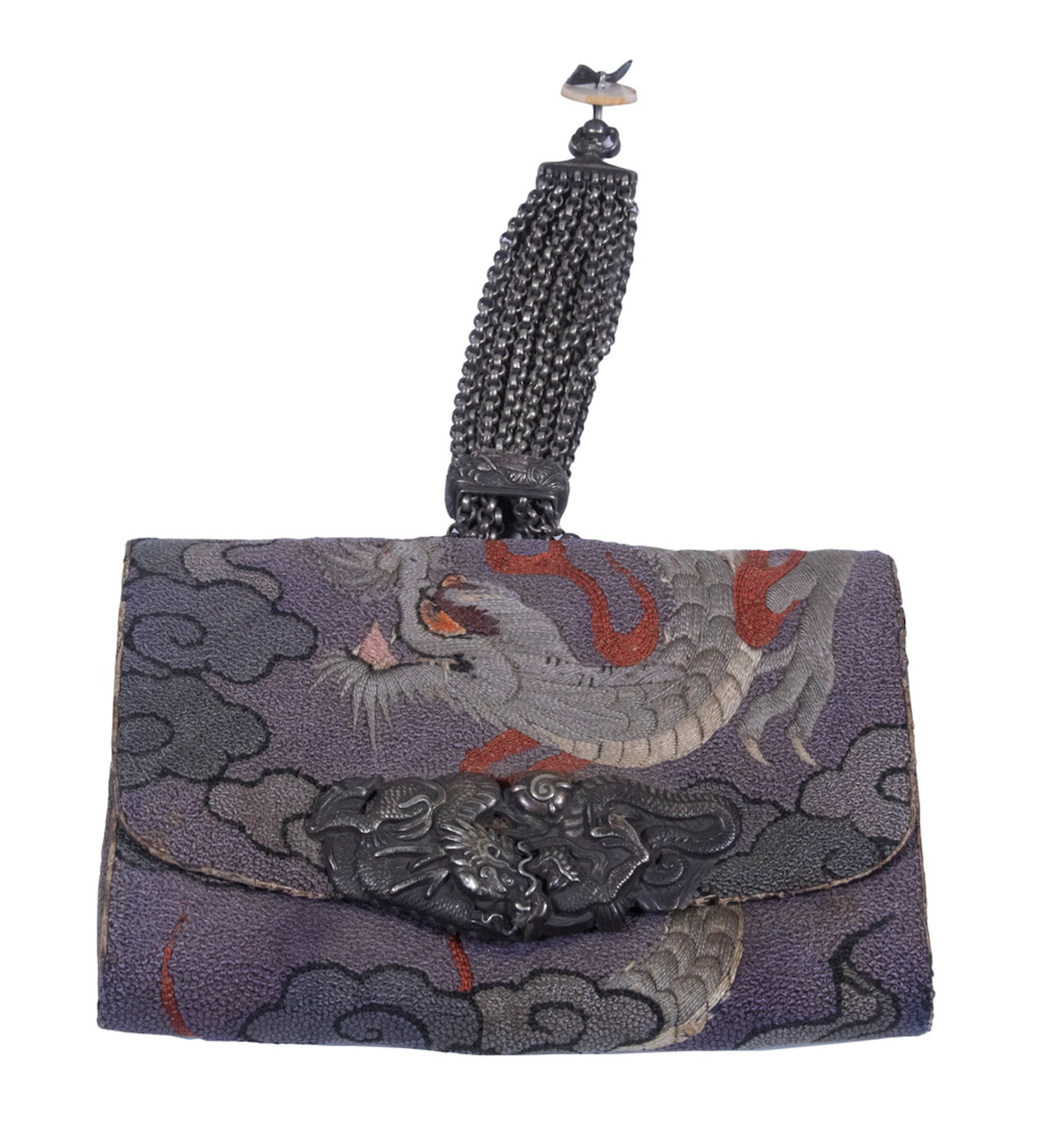 JAPANESE EMBROIDERED TOBACCO POUCH