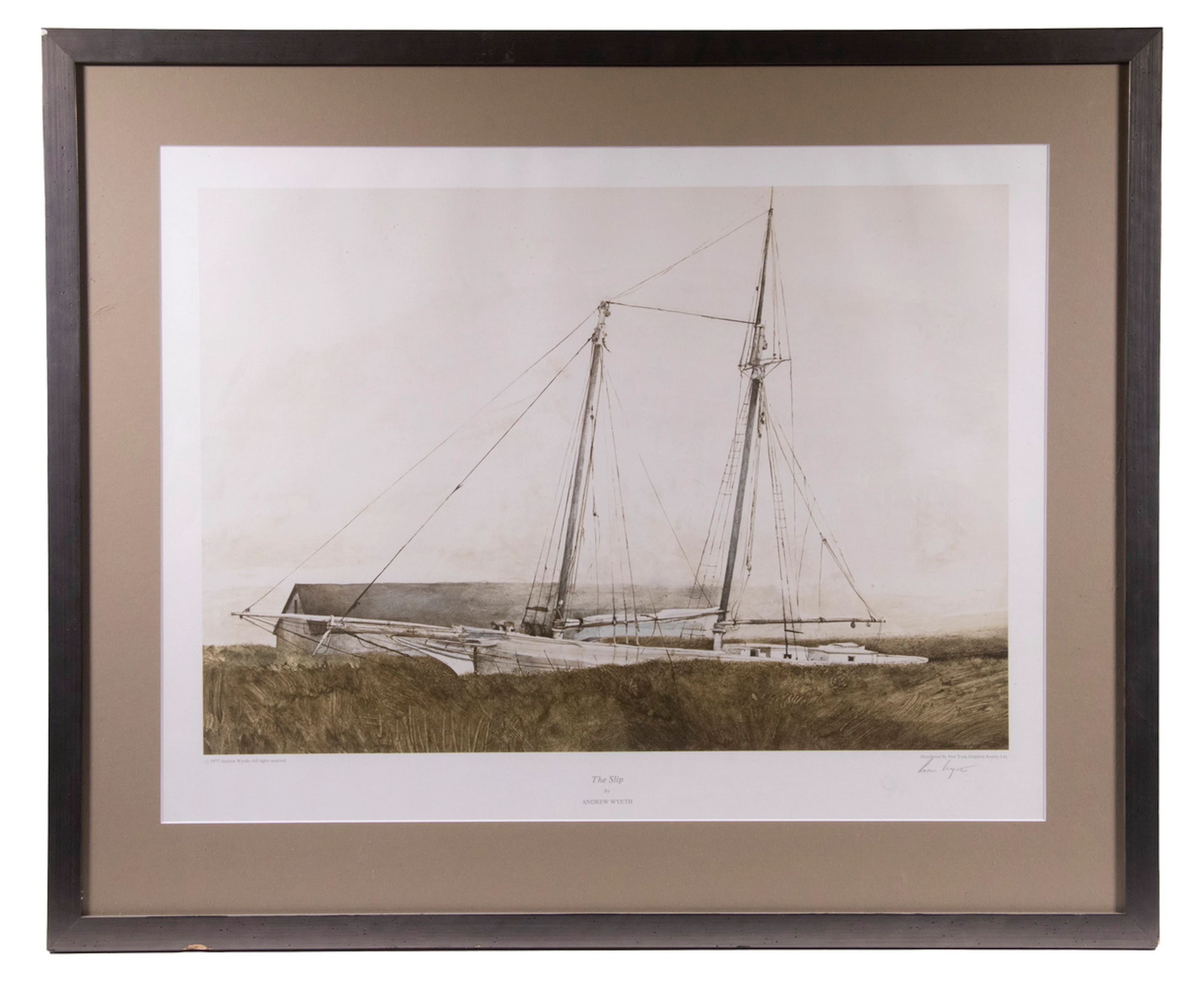 ANDREW WYETH (PA/ME, 1917-2009) SIGNED PRINT
