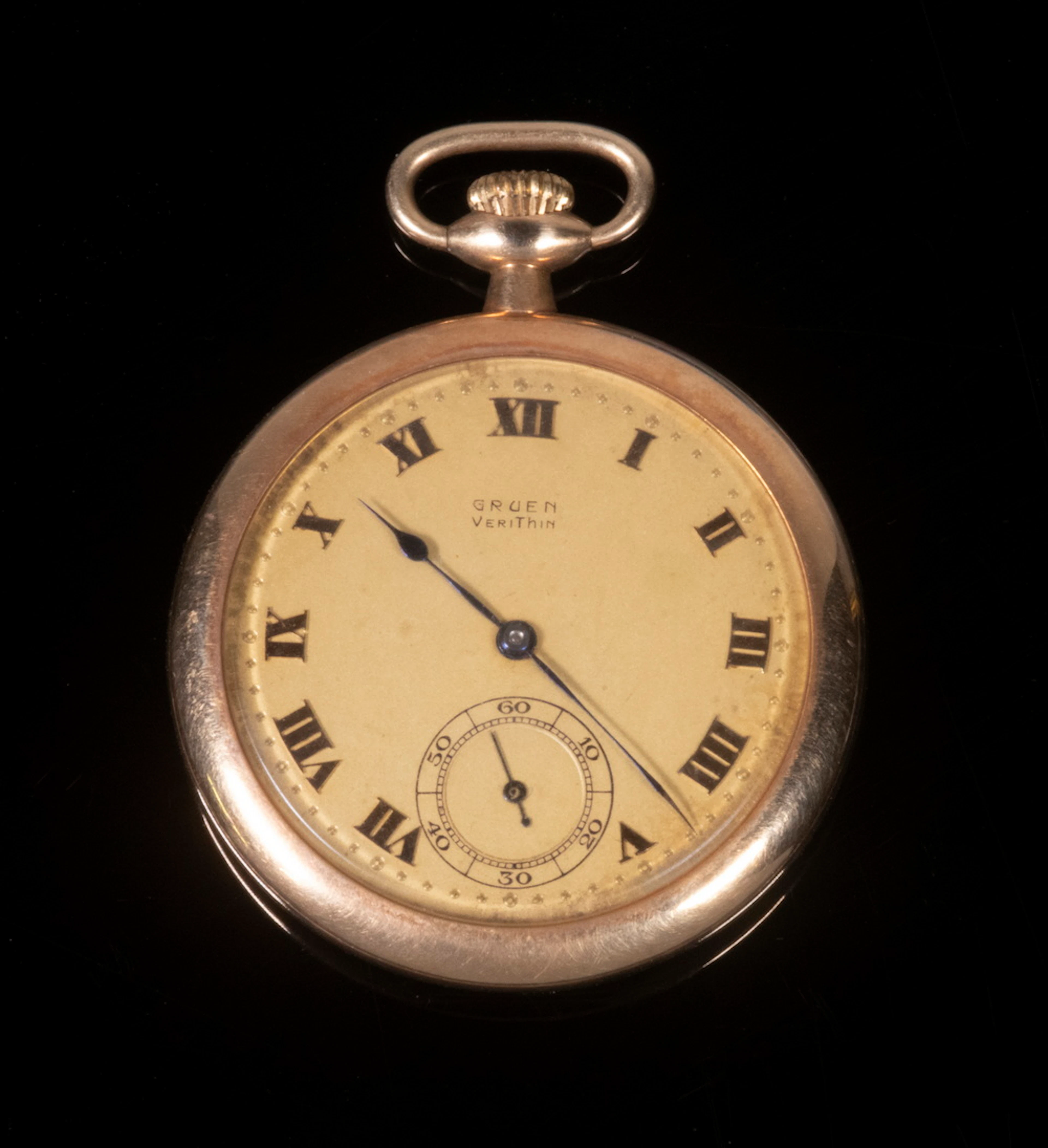 GRUEN VERITHIN GOLD POCKET WATCH