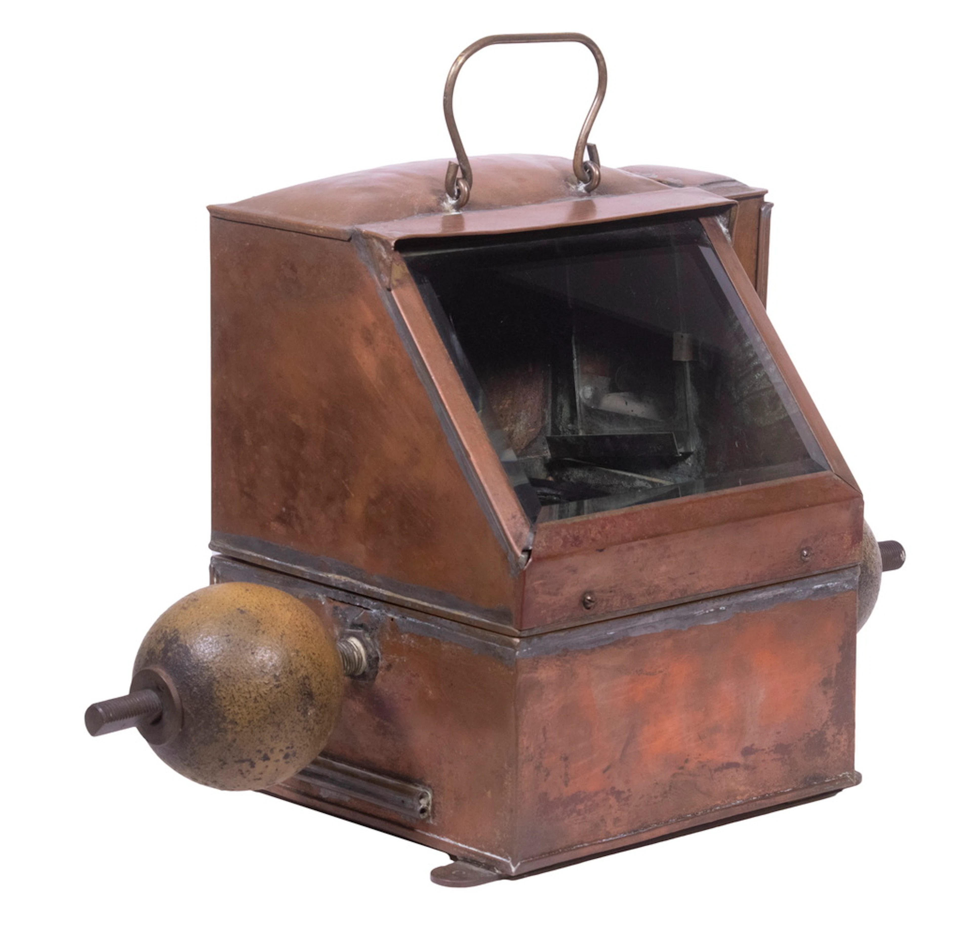 ANTIQUE LIFEBOAT PORTABLE COMPASS BINNACLE