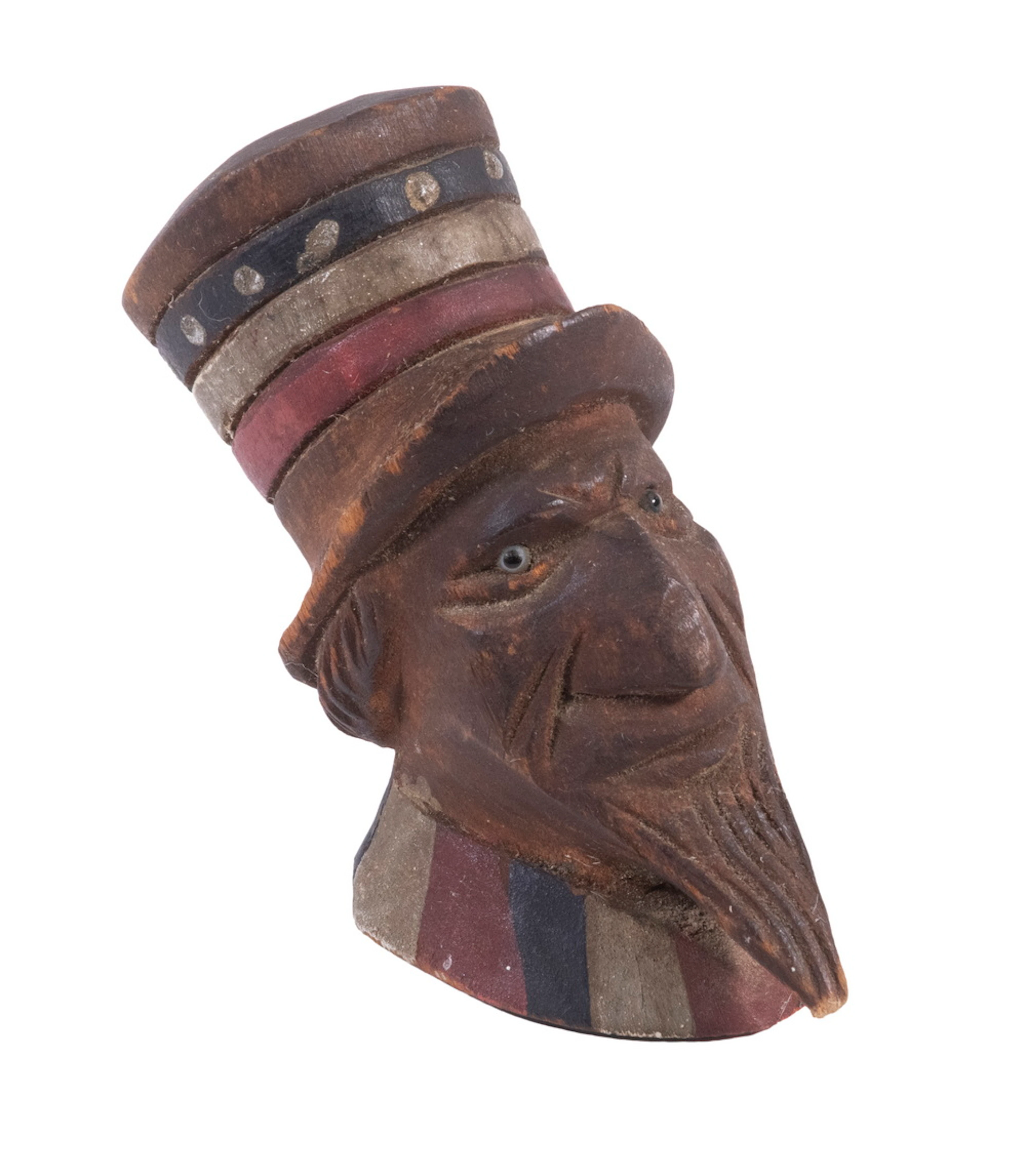 FOLK ART UNCLE SAM PIPE HEAD
