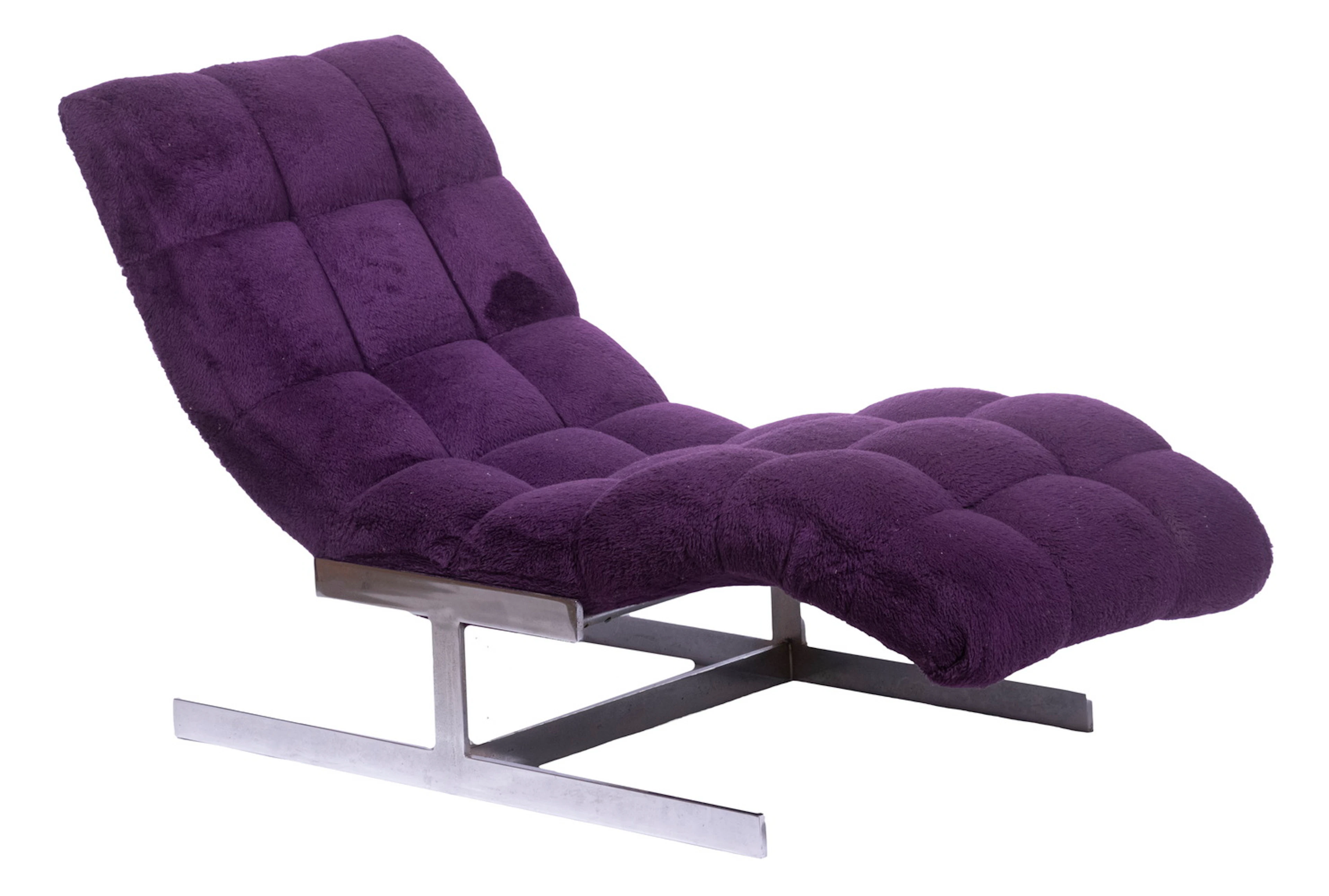 MILO BAUGHMAN WAVE CHAISE LOUNGE CHAIR
