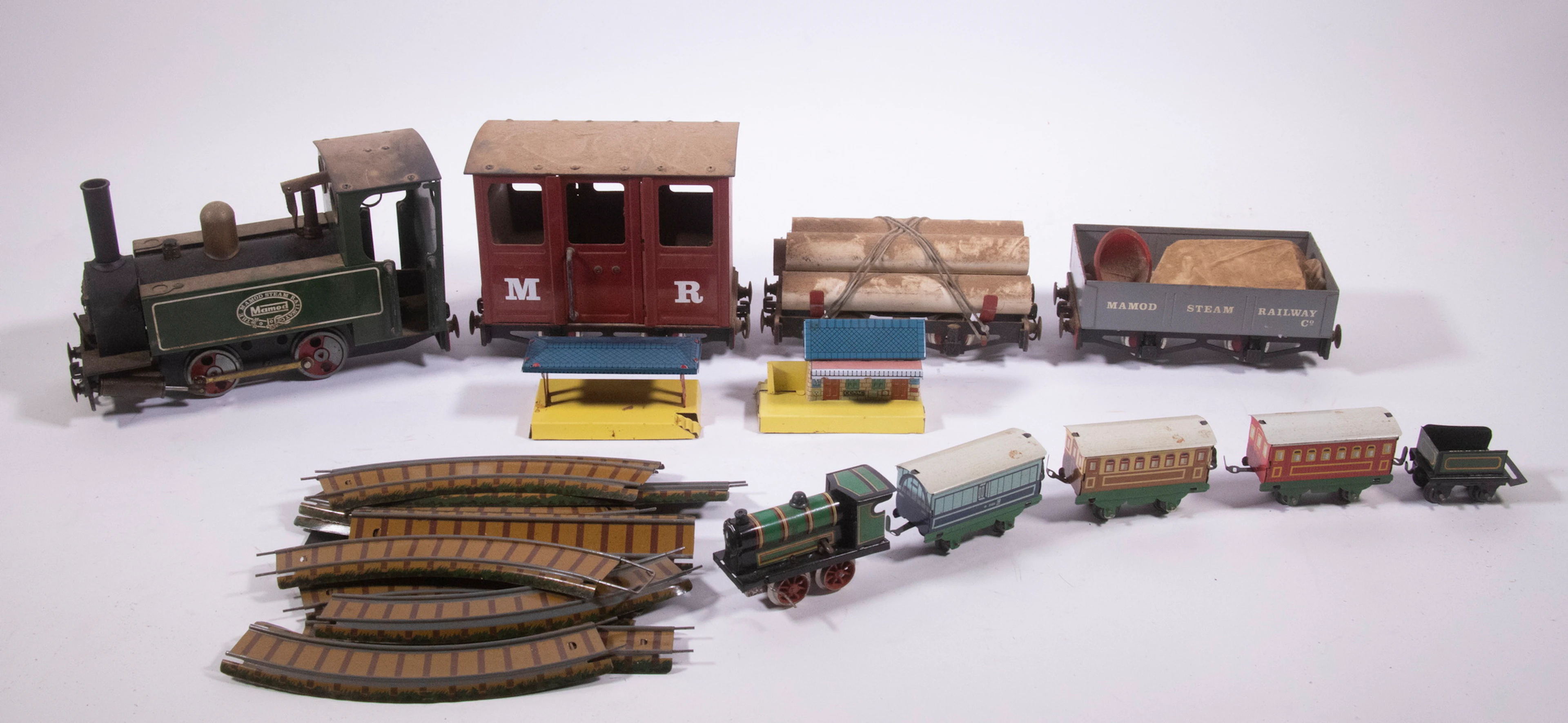 (2) TOY TRAIN REPLICAS