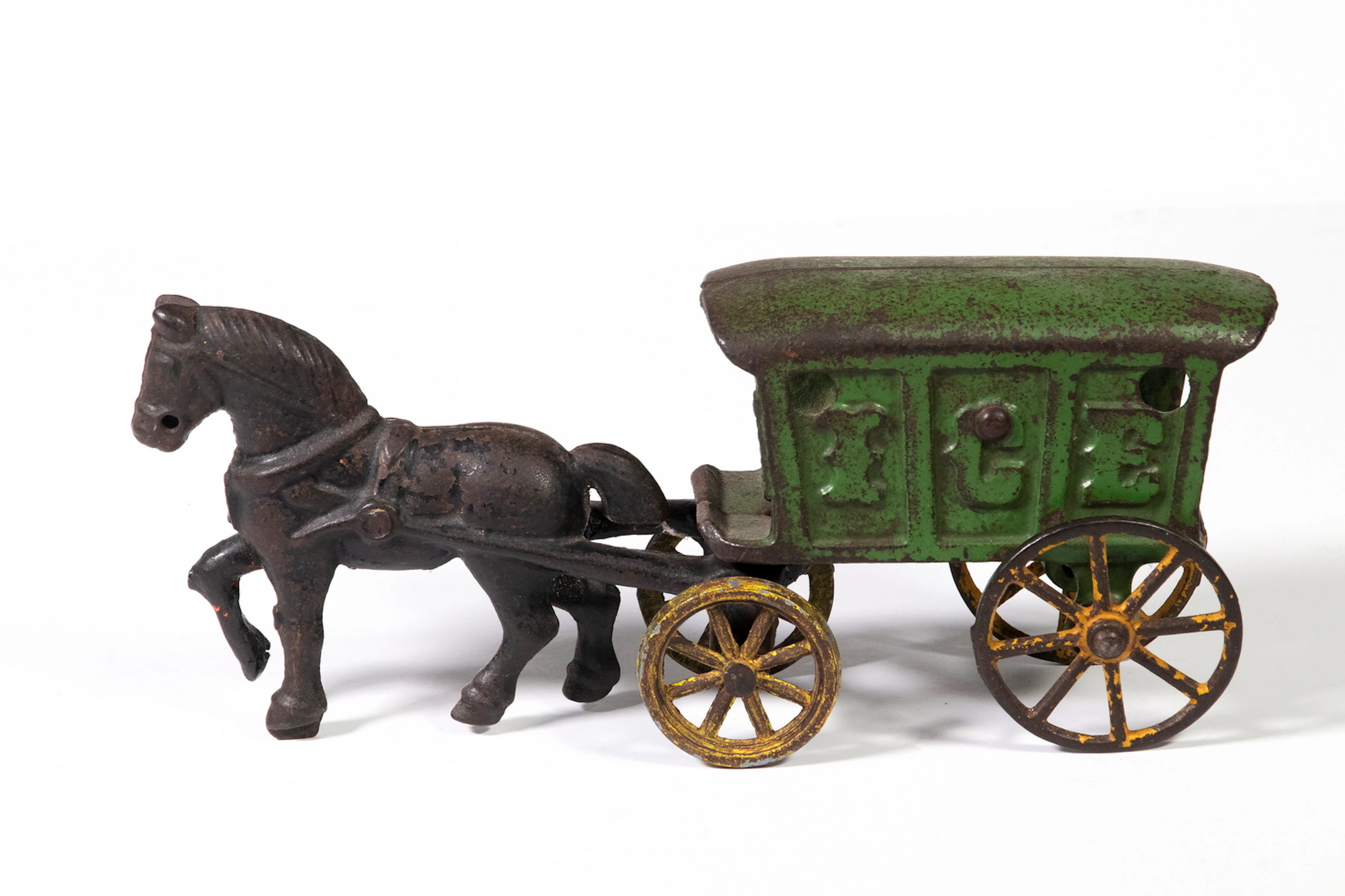 HUBLEY CAST IRON ICE WAGON