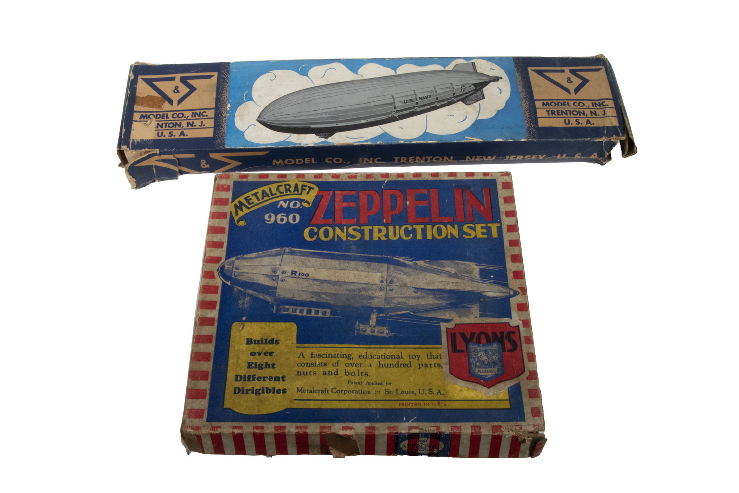 (2) 1930S ZEPPELIN MODEL SETS