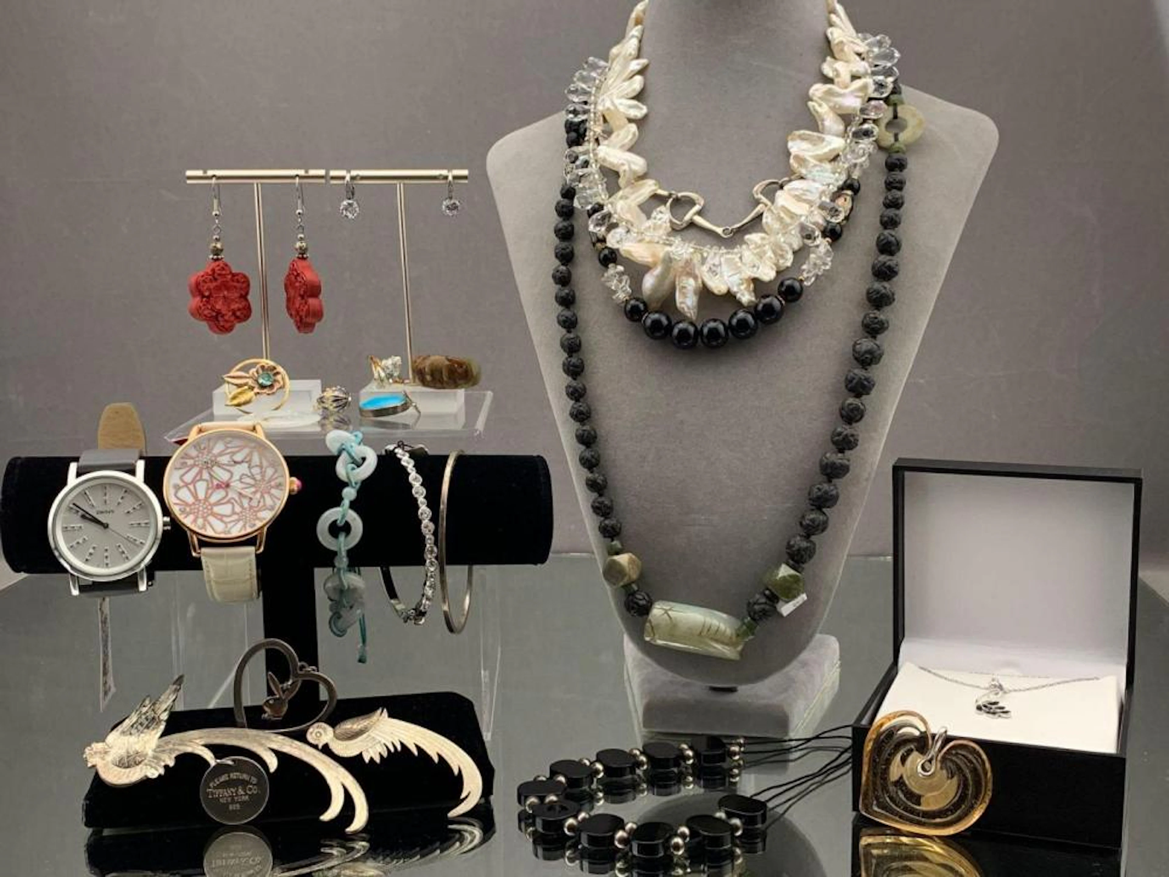 Large Lot Of Jewelry, Some Sterling Pieces