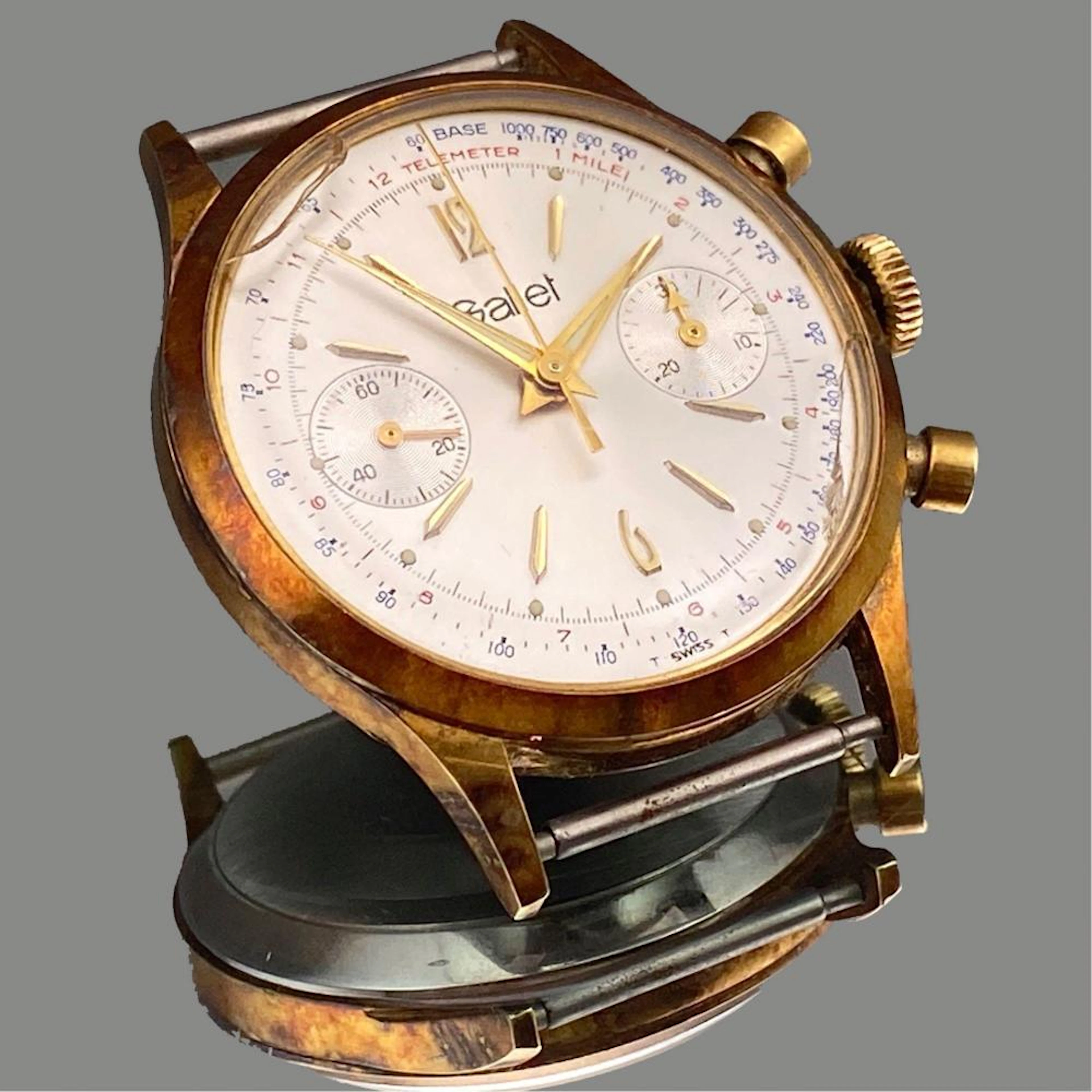14k Gold Gallet 17 Jewels Swiss Watch, marked Gallet, Swiss