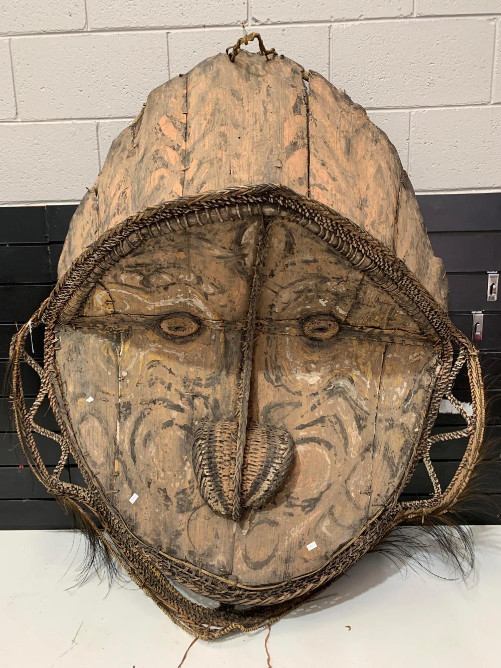 Very large New Guinea tribal mask