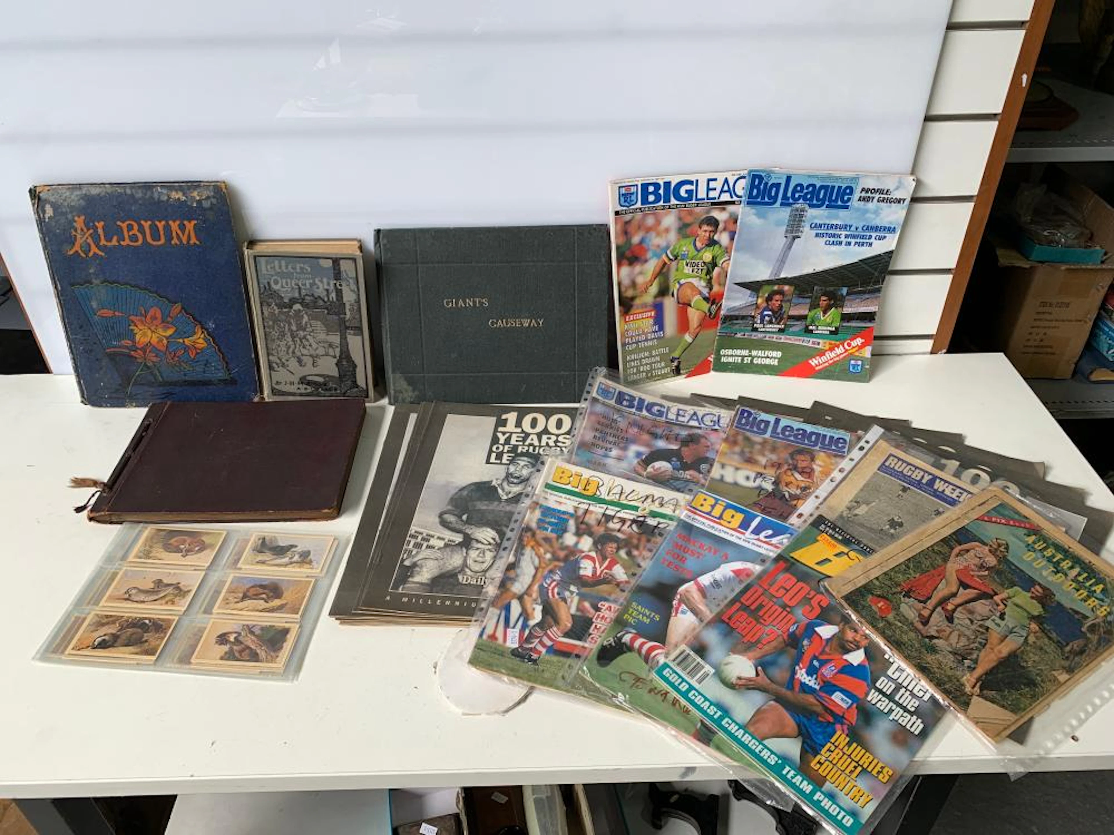 Box of ephemera incl