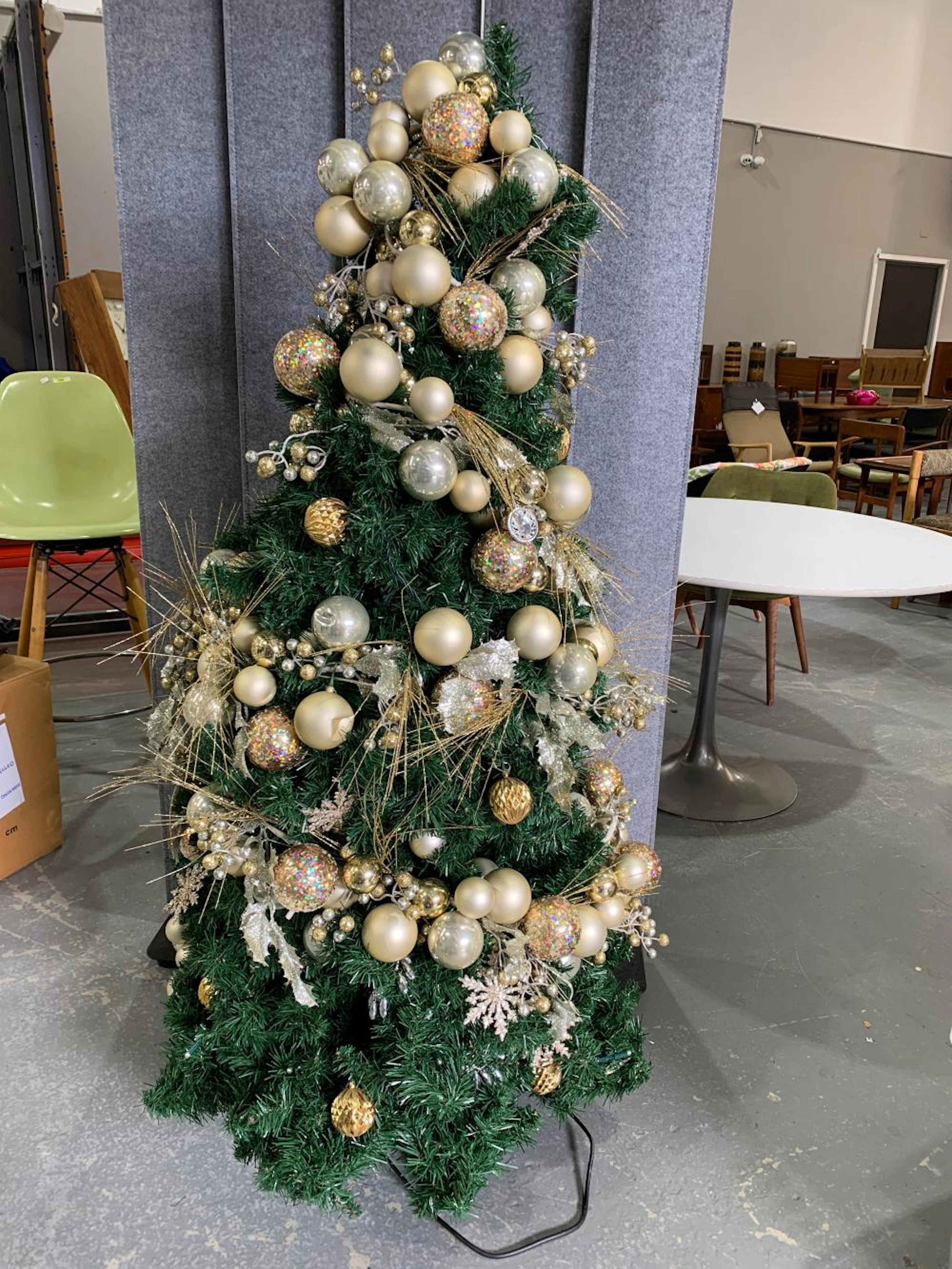 Commercial Fully decorated Christmas tree