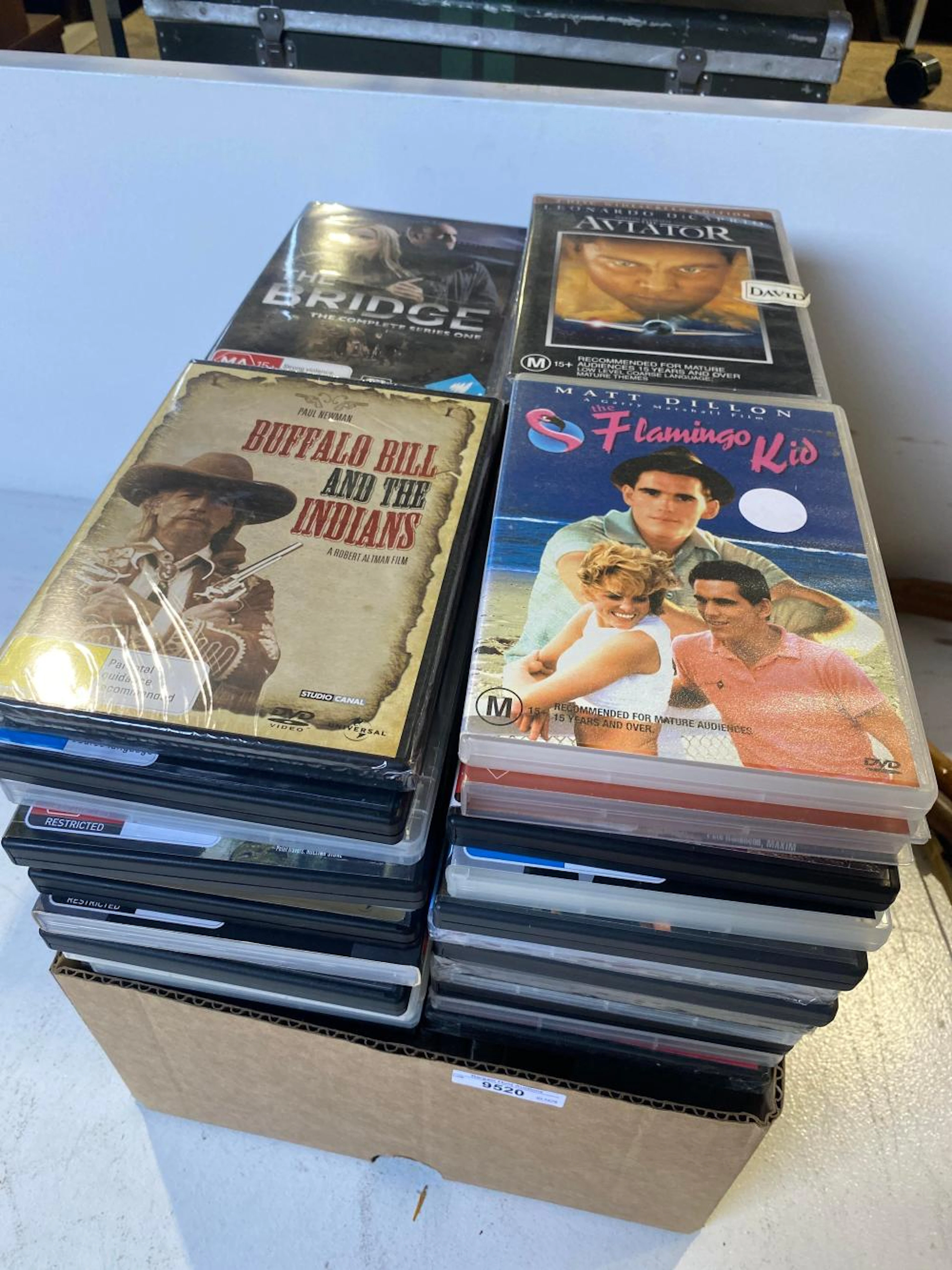 Box of assorted DVD's incl