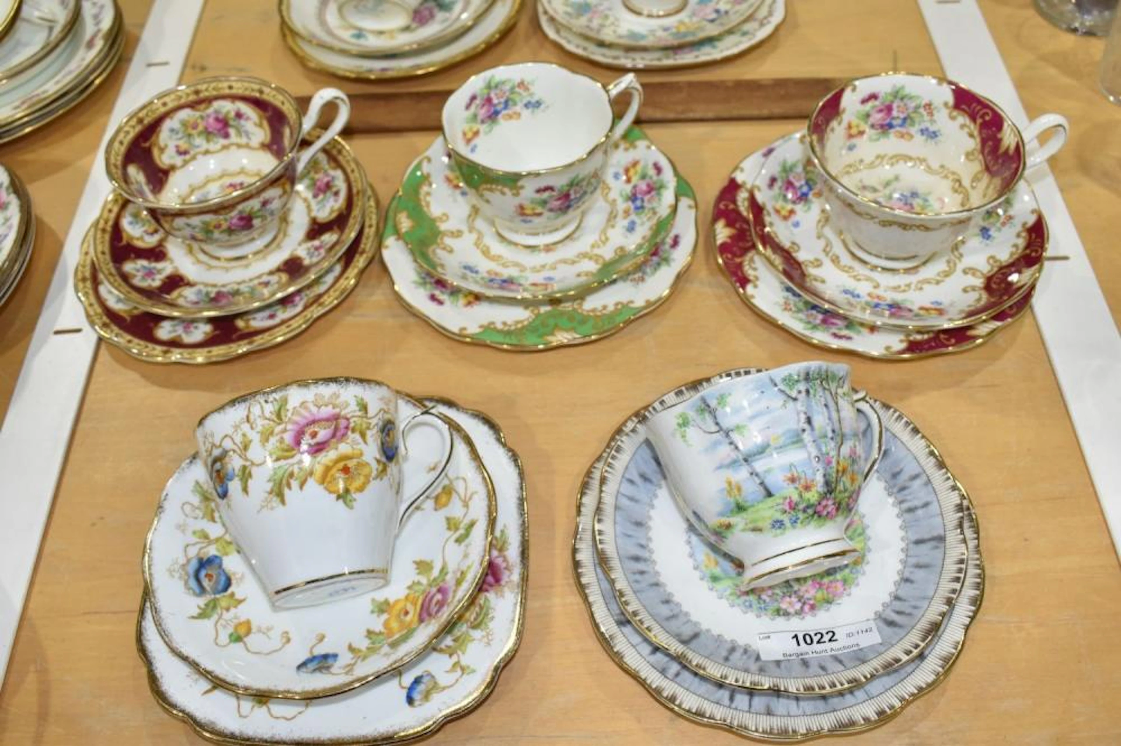 5 Royal Albert Bone China Trios - including 'Lady Hamilton'