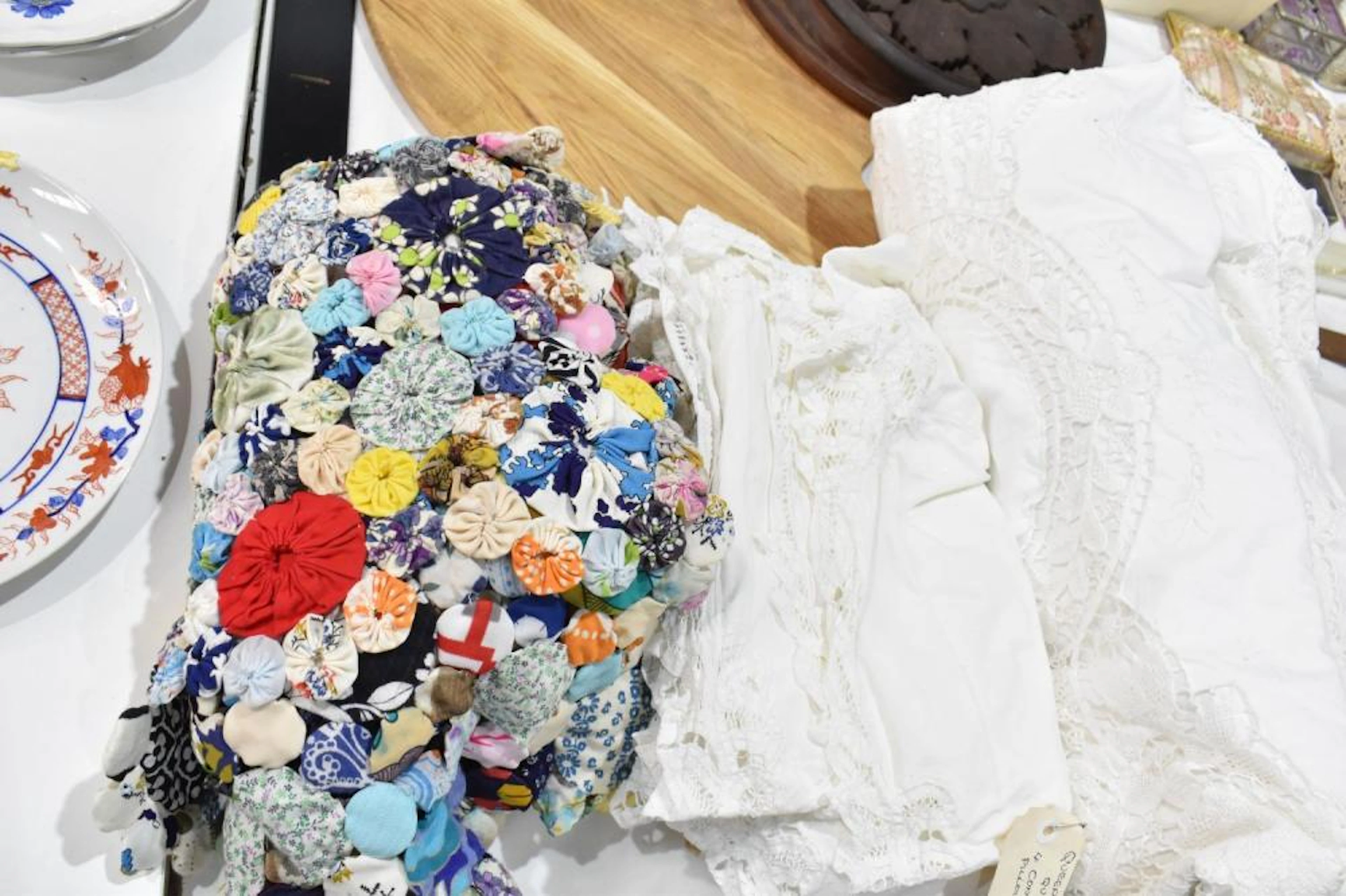Sundries - vintage linen Queen size quilt cover and 4 continental pillow covers