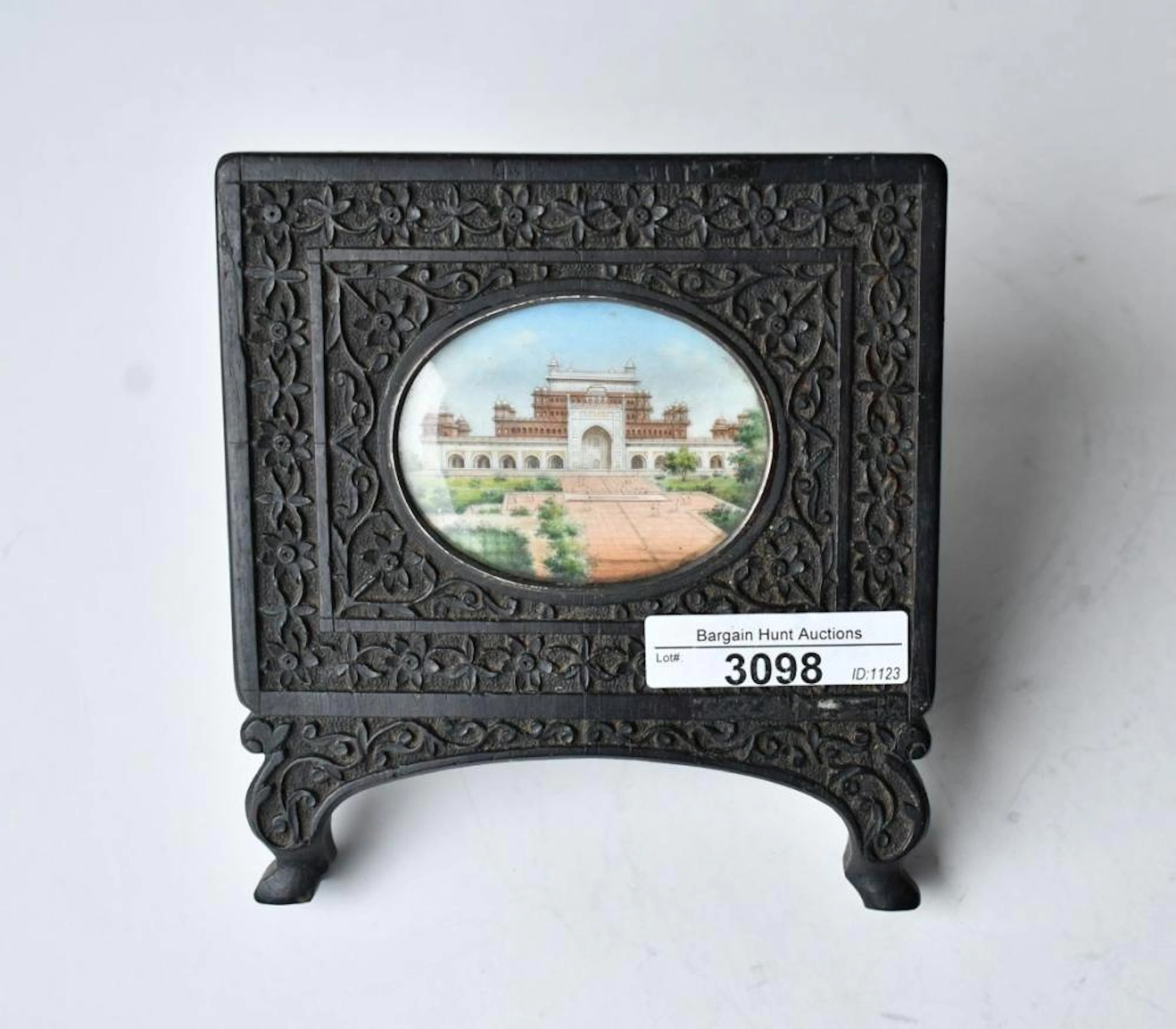 Antique North Indian Hand Painted Miniature Portrait on...