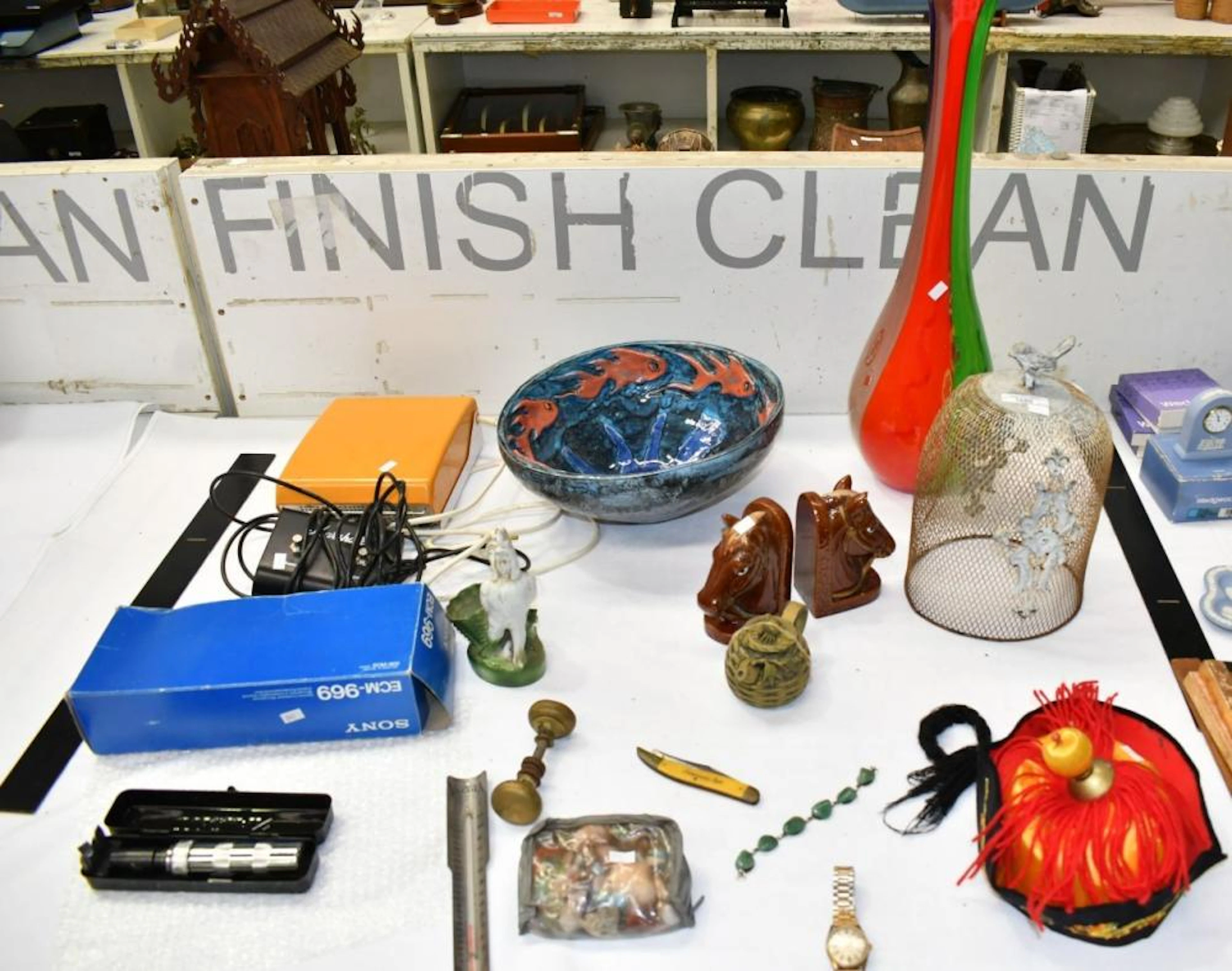 Assorted Items - including Chinese Emperor's hat