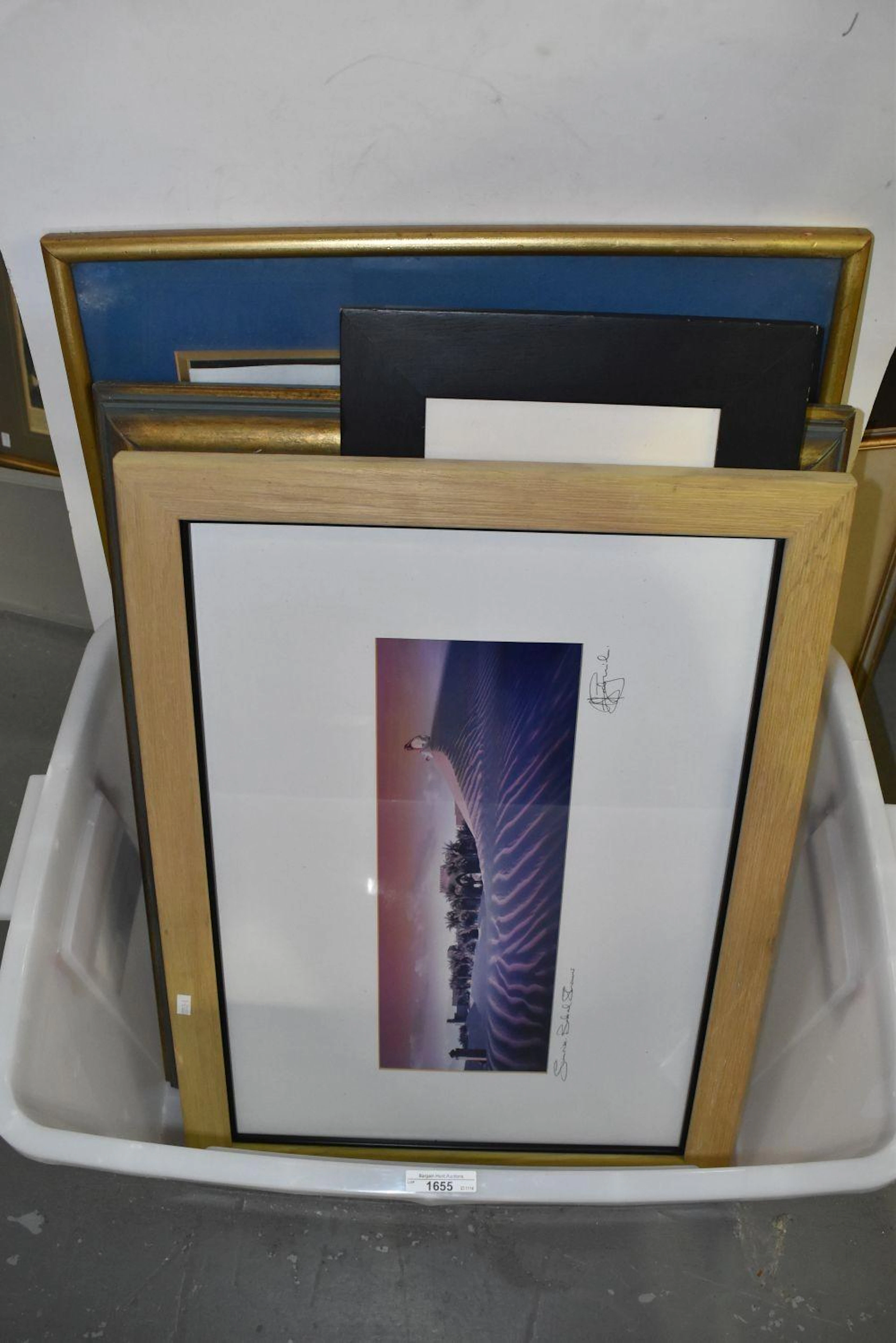 4 Various Framed Pictures - including 2 sectional castle scene