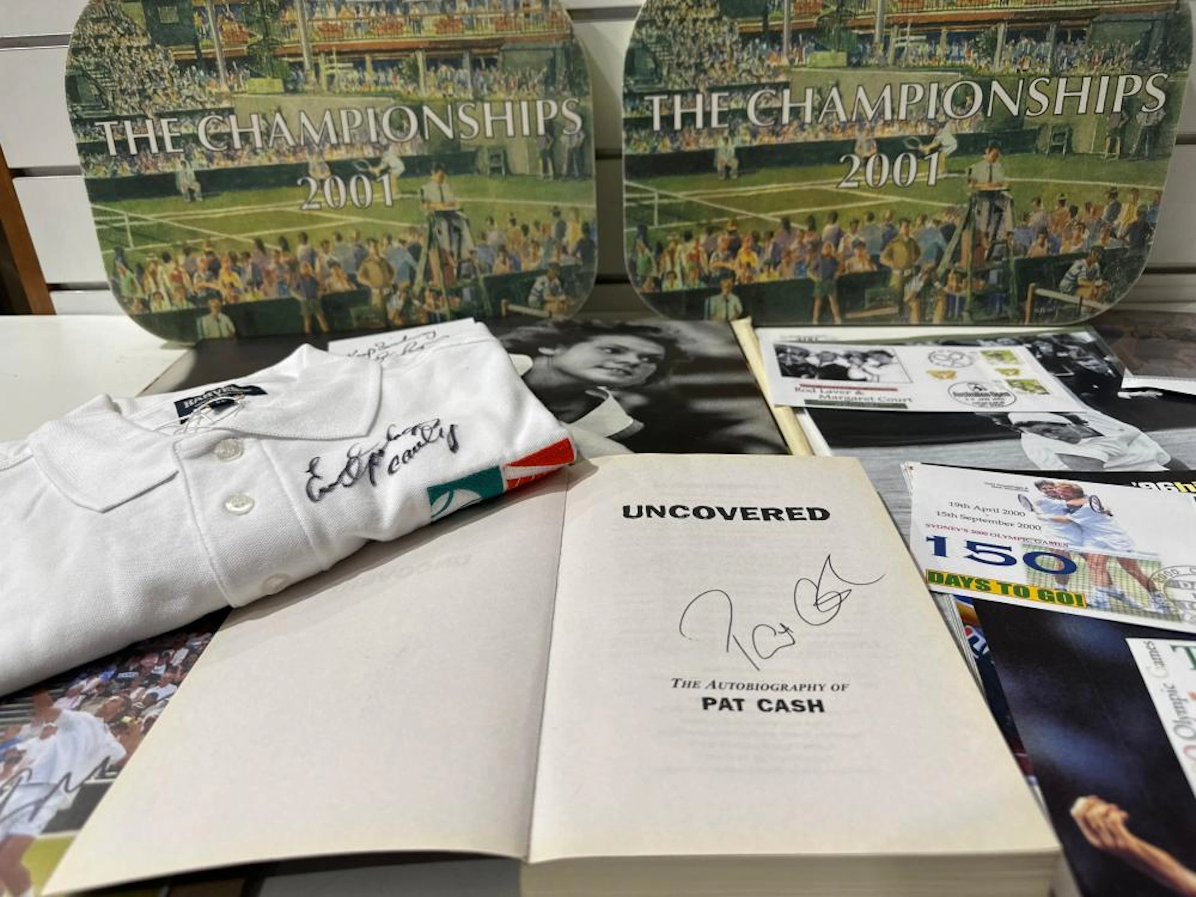 TENNIS; Pat Cash autographed book